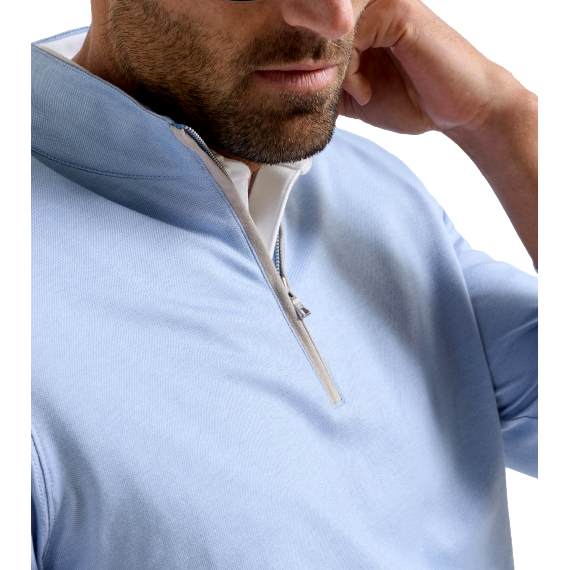 Albatross Cotton Blend Pique Men's Golf Quarter Zip