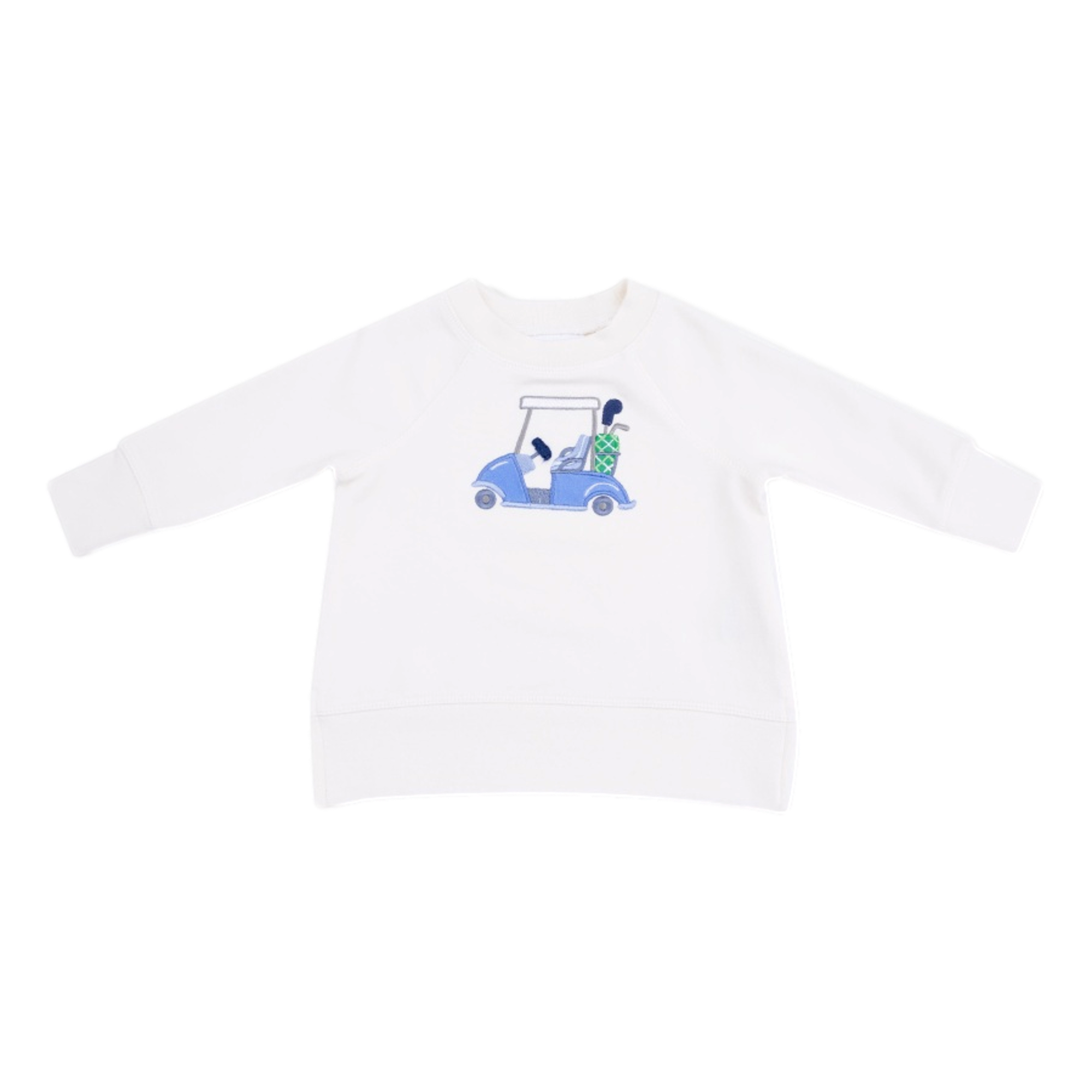 Golf White Raglan Sweatshirt