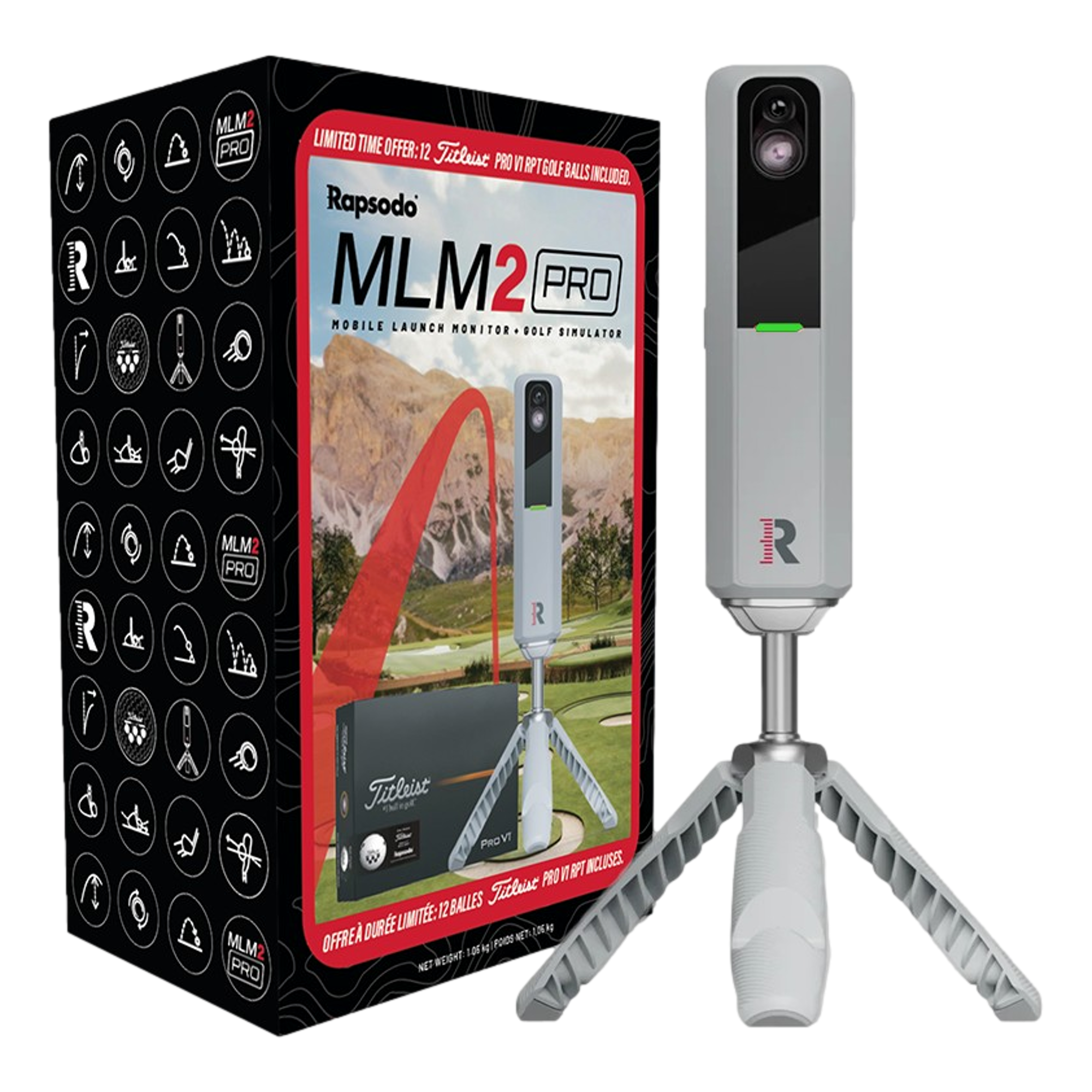 MLM2PRO + Dozen Titleist RPT Golf Balls 2025 Holiday Bundle | PGA