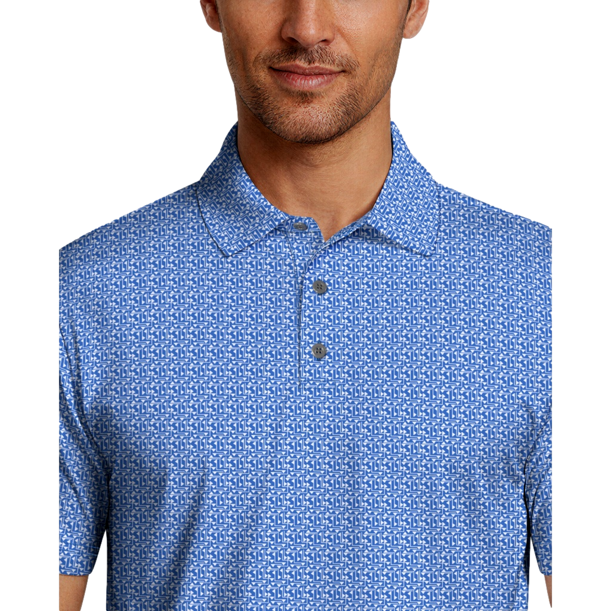Golf Flag Geo Essential Men's Golf Polo Shirt