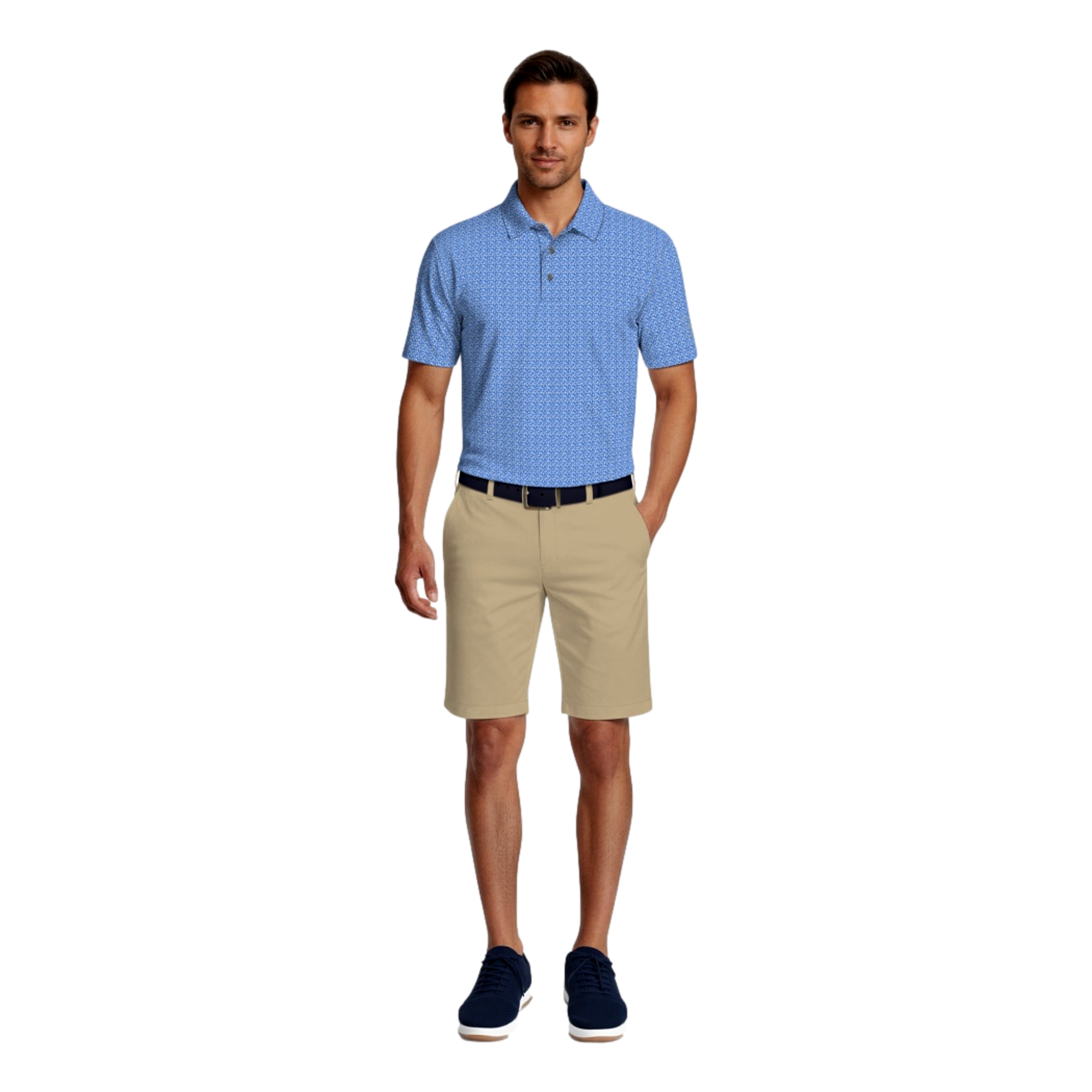 Golf Flag Geo Essential Men's Golf Polo Shirt