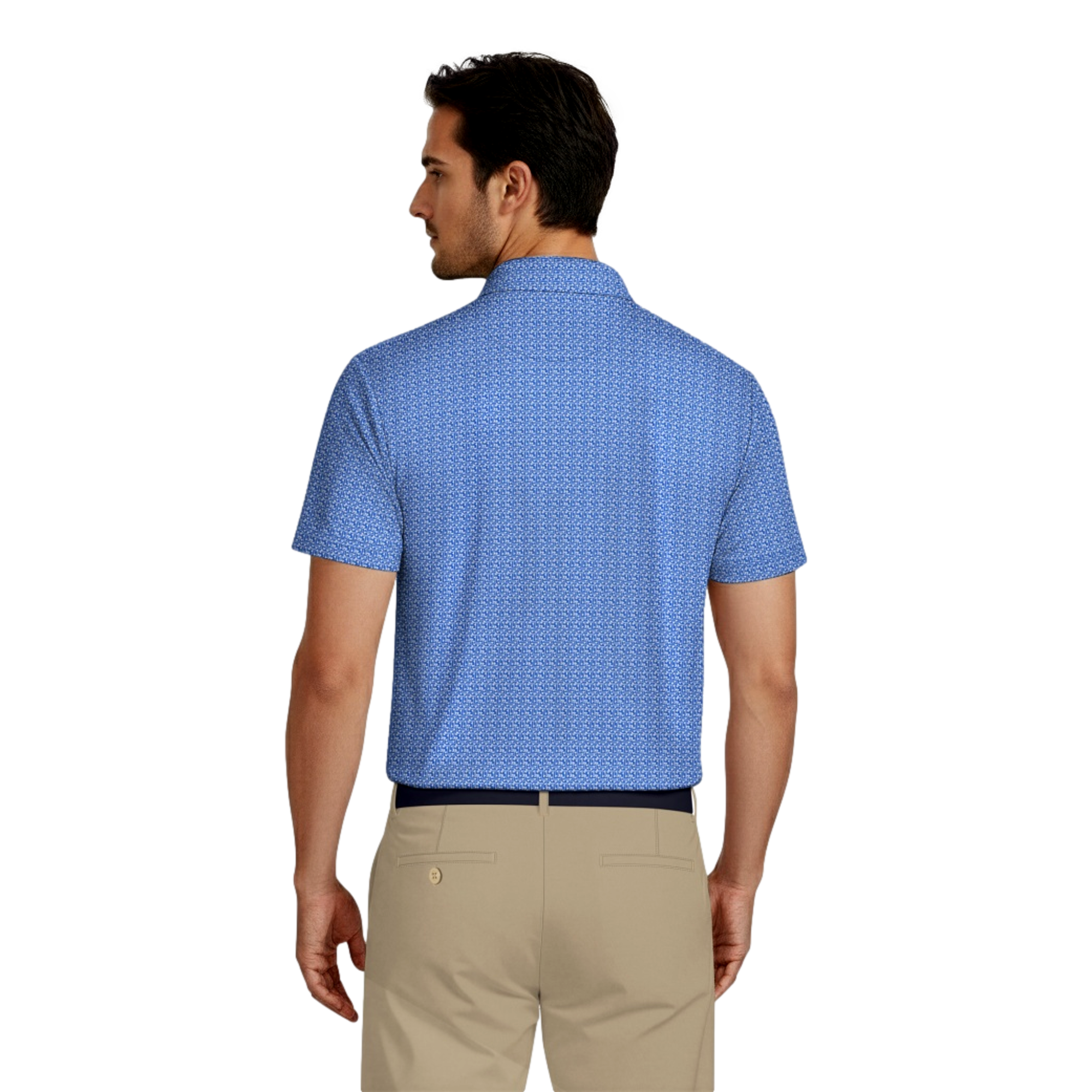 Golf Flag Geo Essential Men's Golf Polo Shirt