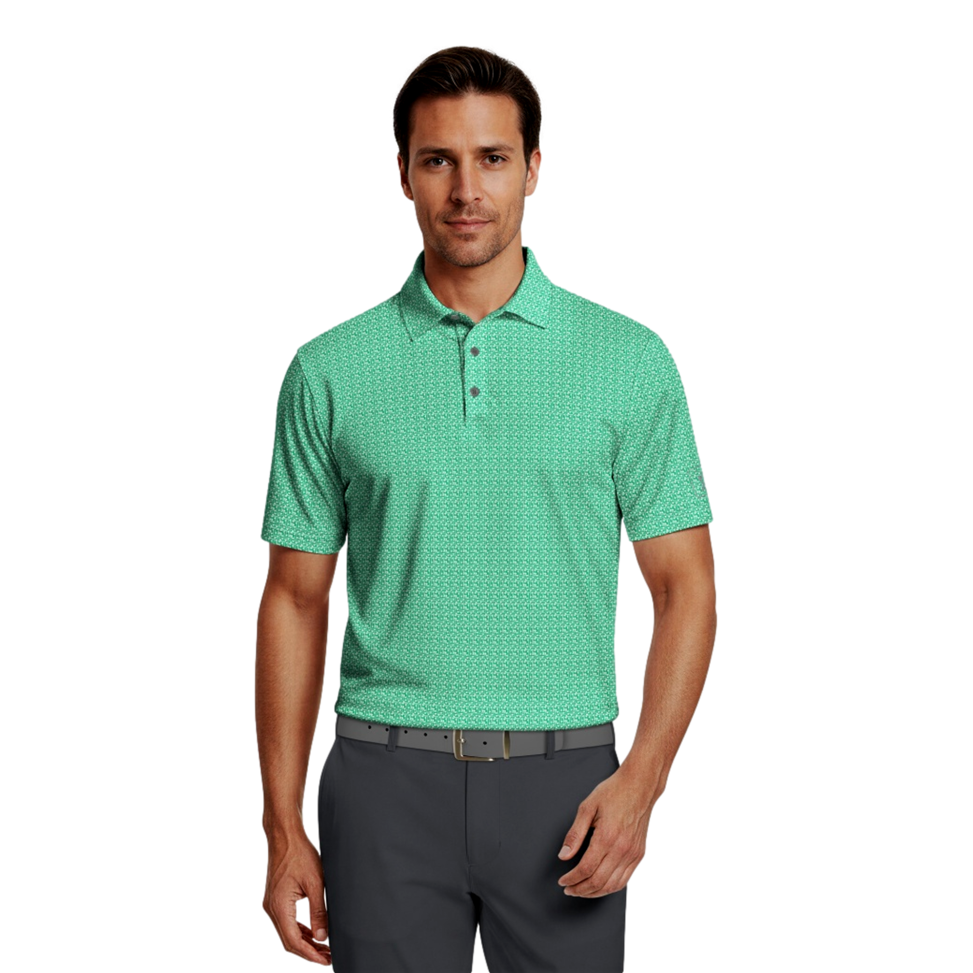 Golf Flag Geo Essential Men's Golf Polo Shirt