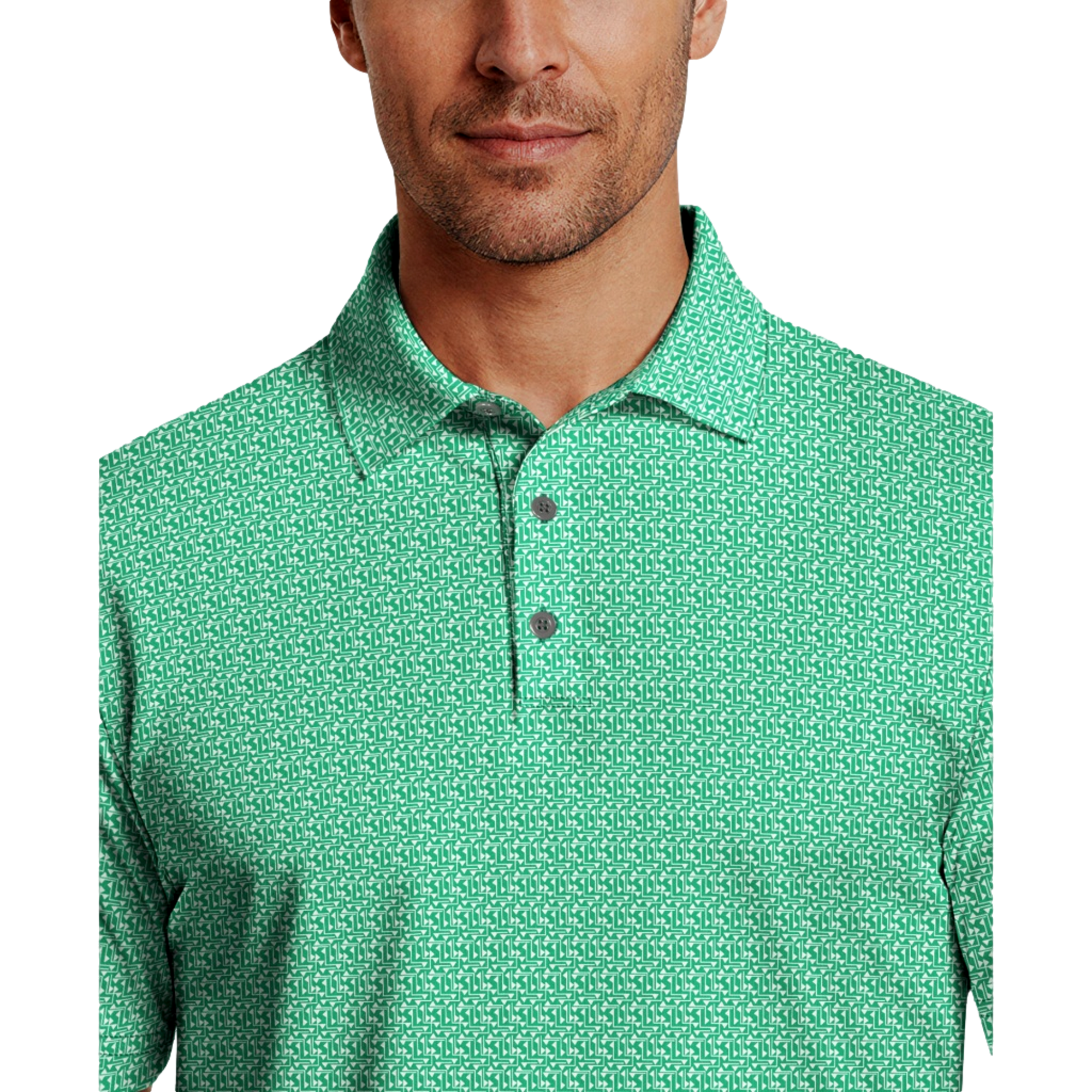 Golf Flag Geo Essential Men's Golf Polo Shirt