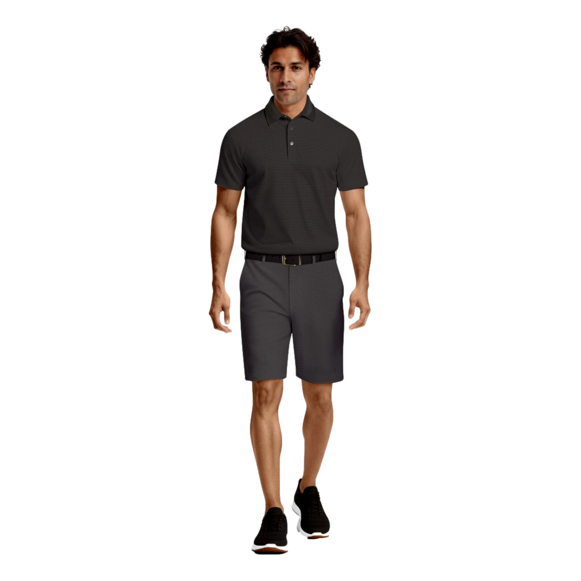 Micro Geo Print Active Waist Men's 8" Golf Shorts