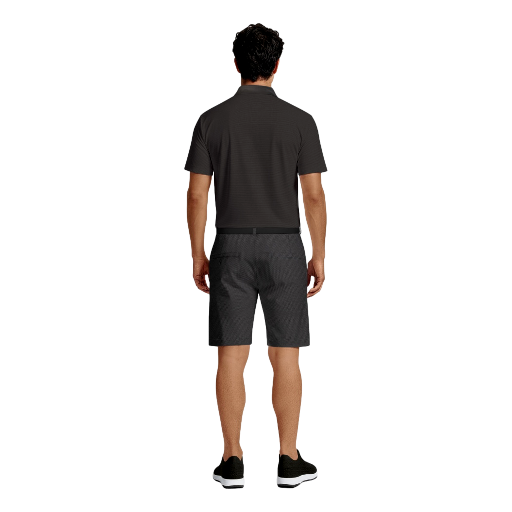 Micro Geo Print Active Waist Men's 8" Golf Shorts