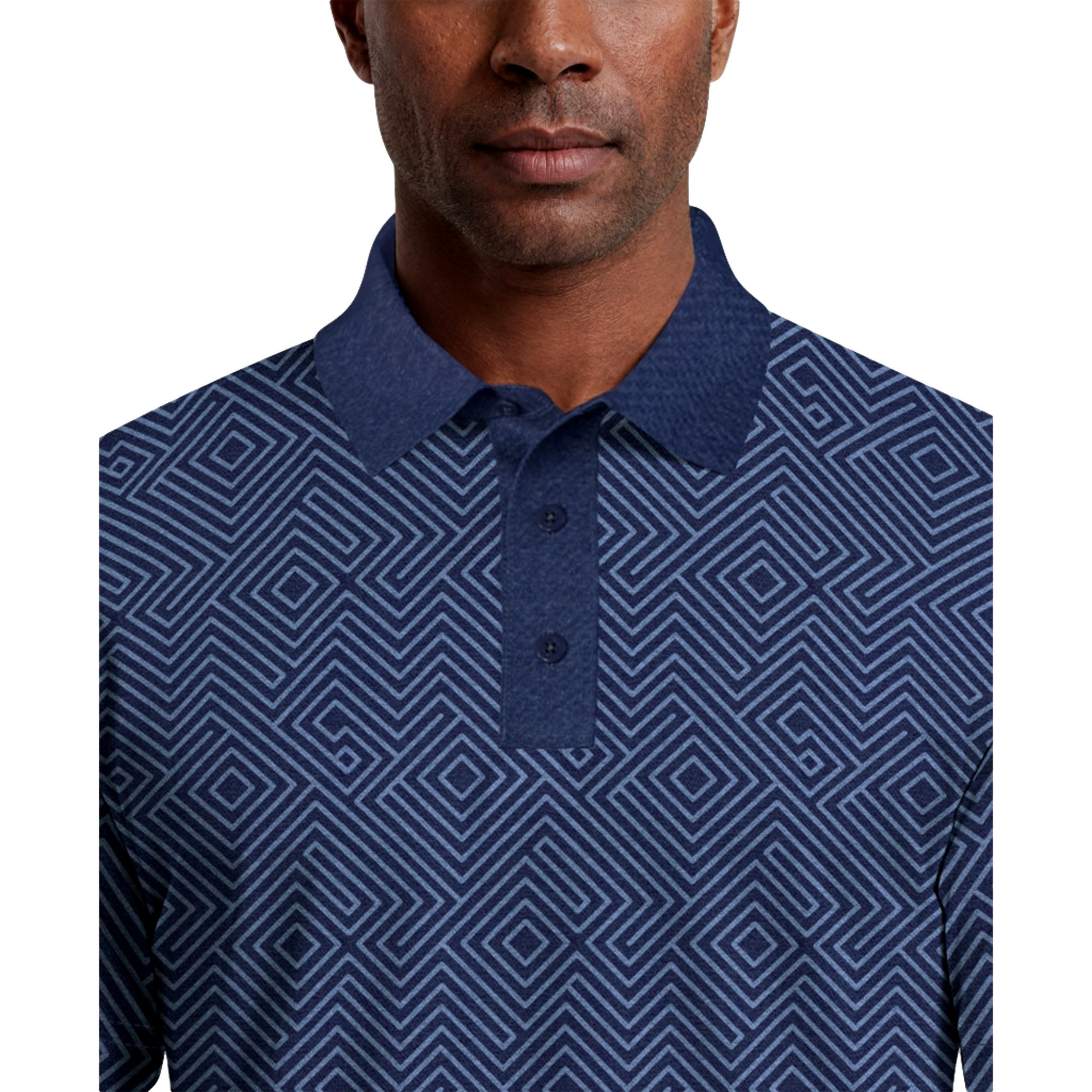 All Over Novelty Printed Men's Golf Polo Shirt