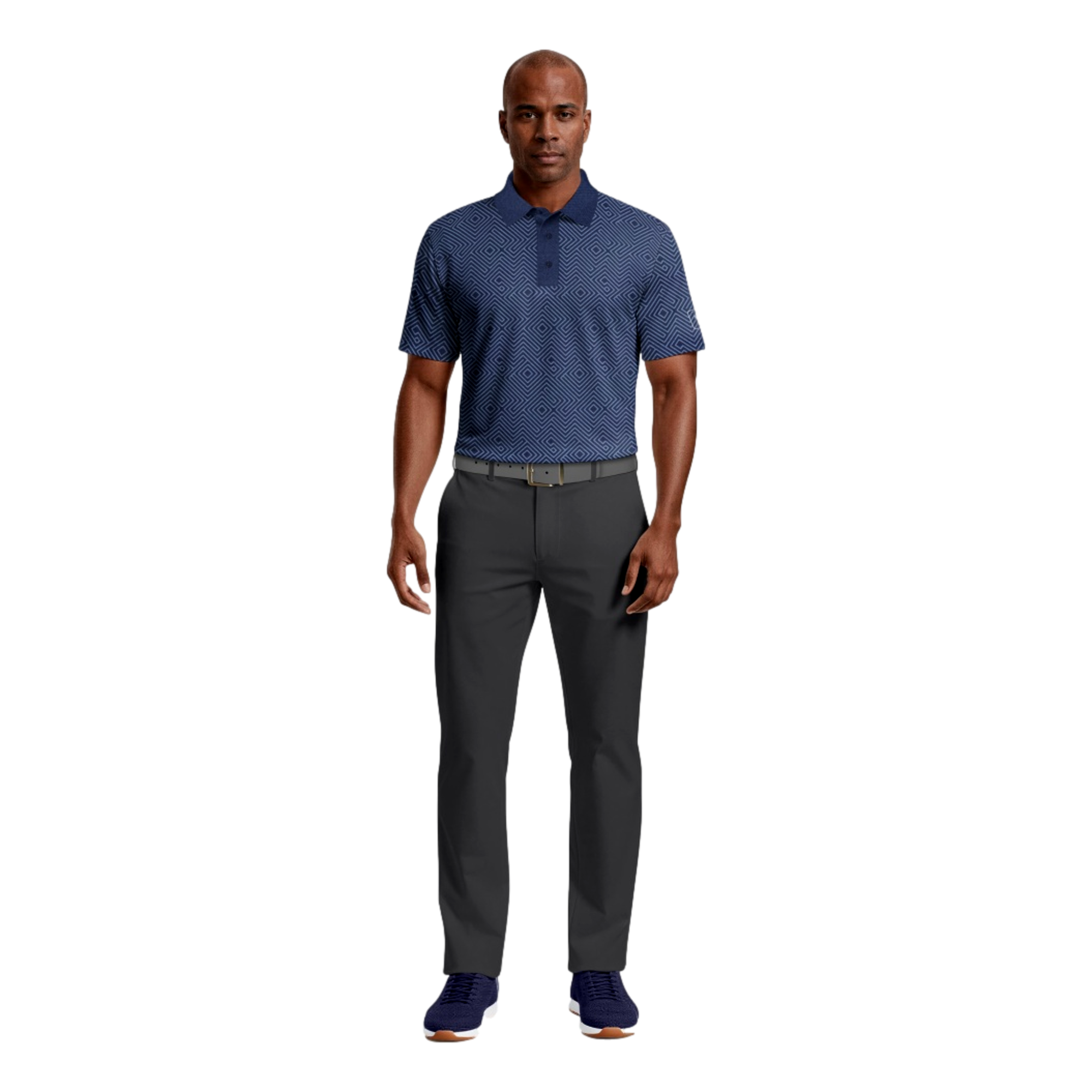 All Over Novelty Printed Men's Golf Polo Shirt