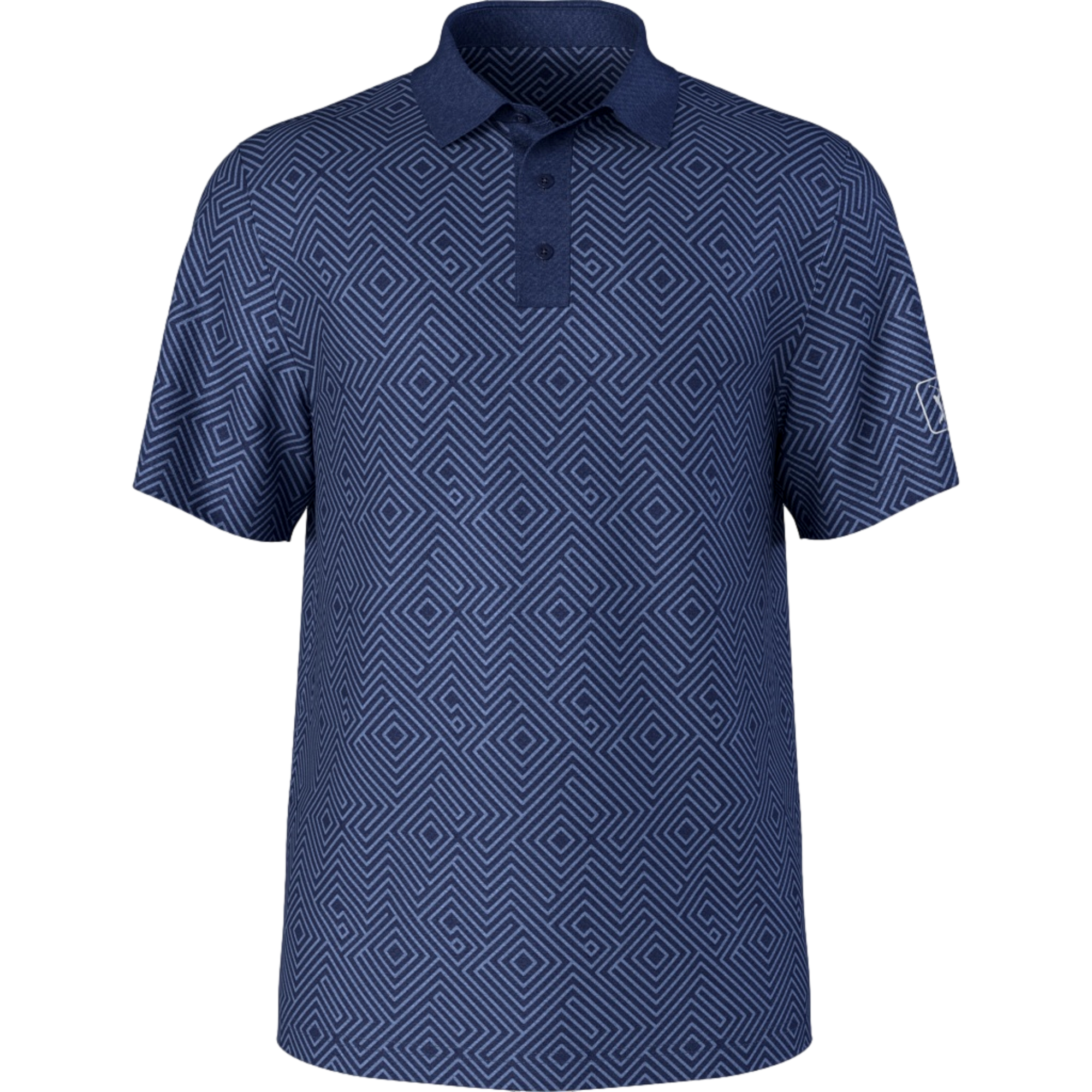All Over Novelty Printed Men's Golf Polo Shirt