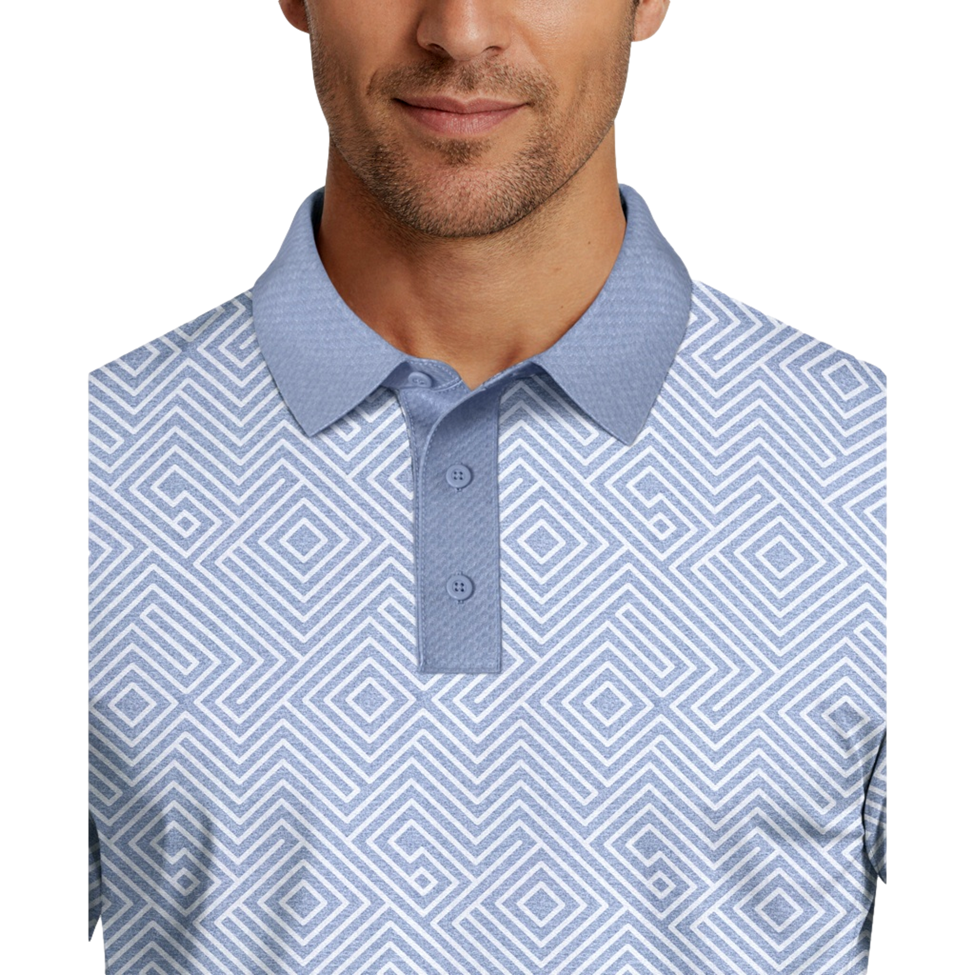 All Over Novelty Printed Men's Golf Polo Shirt