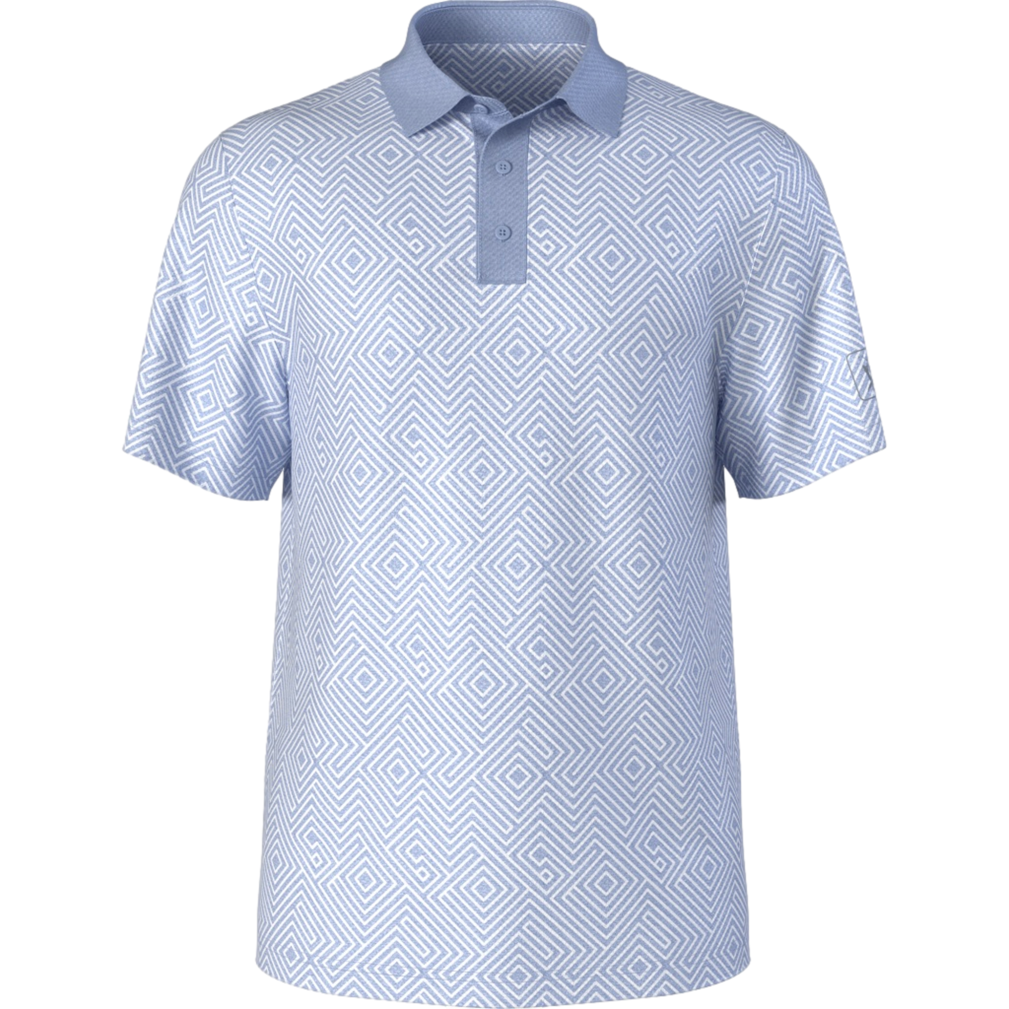 All Over Novelty Printed Men's Golf Polo Shirt
