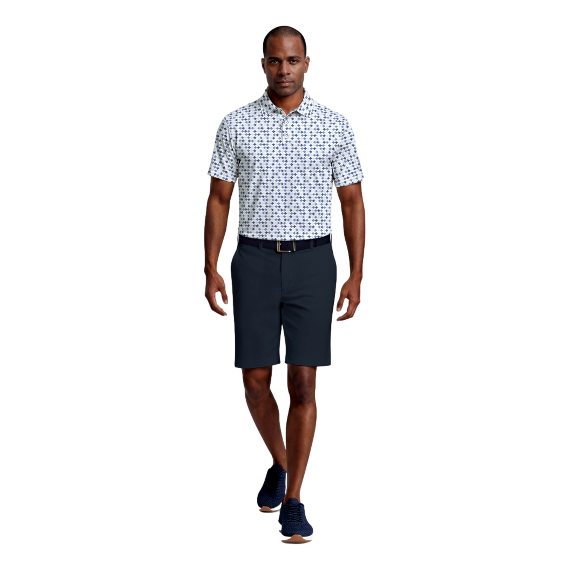 All Over Novelty Printed Men's Golf Polo Shirt