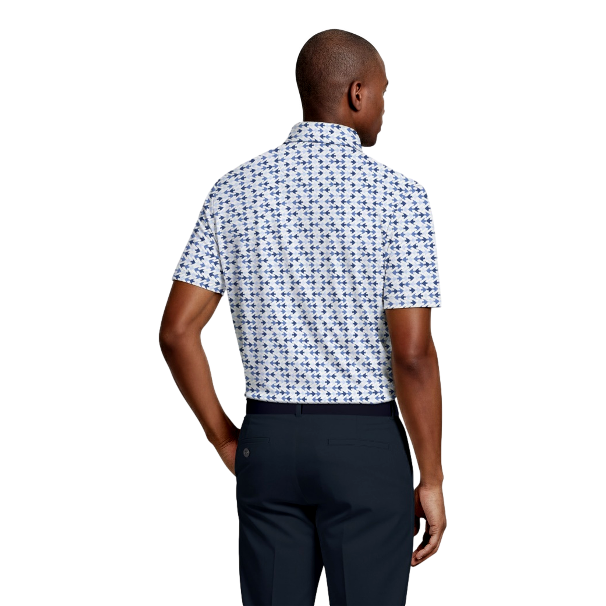 All Over Novelty Printed Men's Golf Polo Shirt