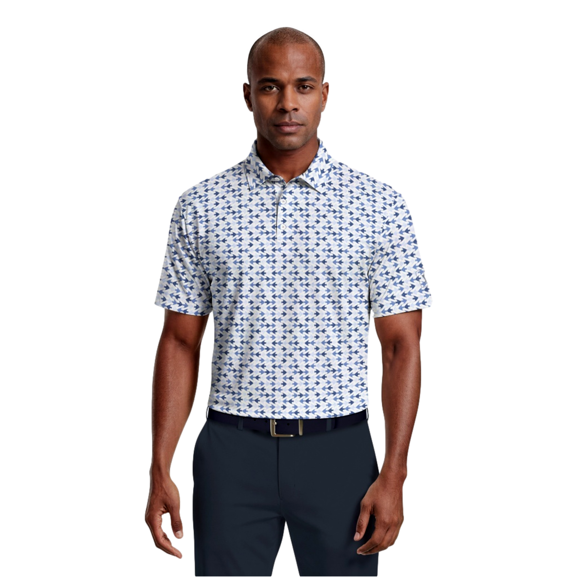 All Over Novelty Printed Men's Golf Polo Shirt