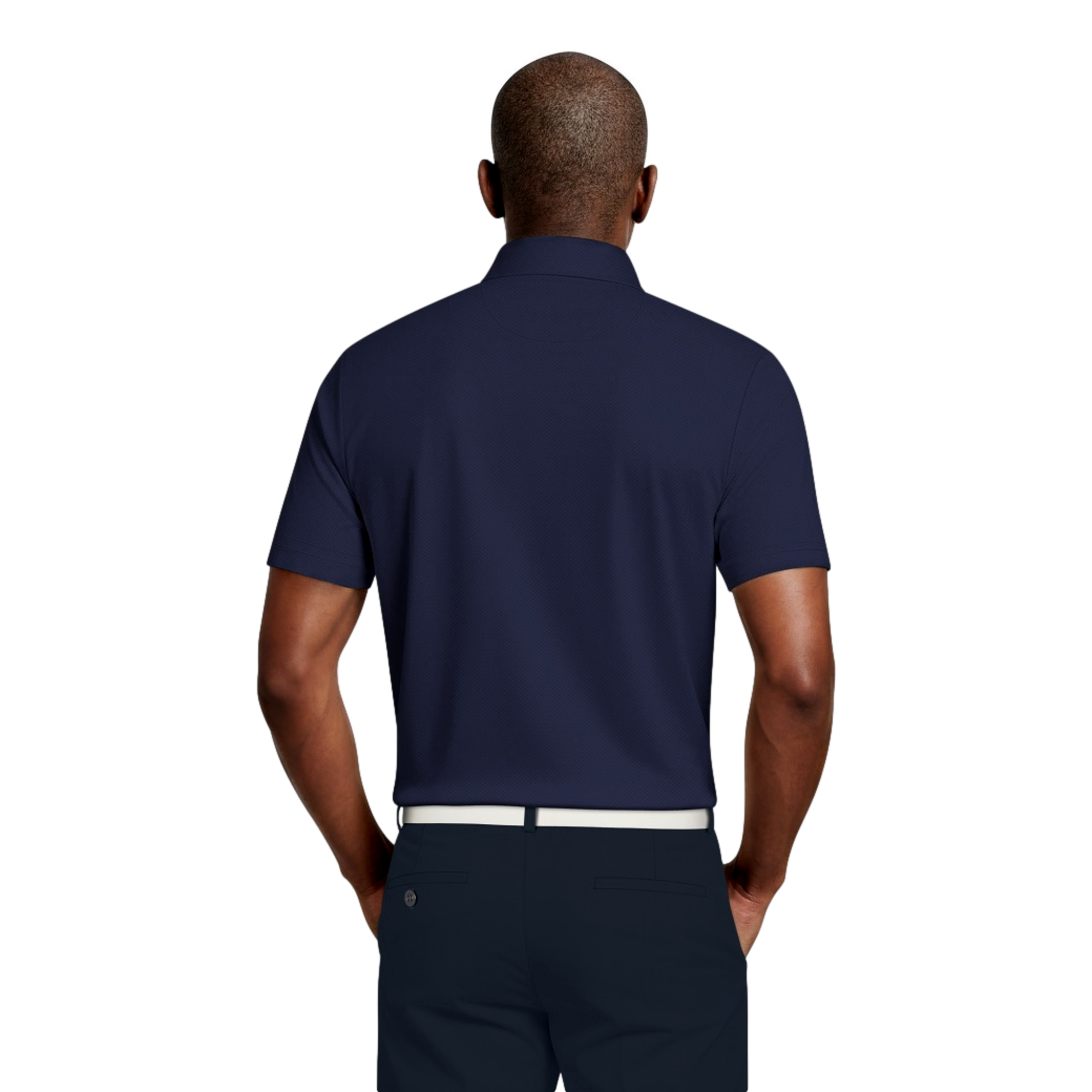 Layered Printed Men's Golf Polo Shirt