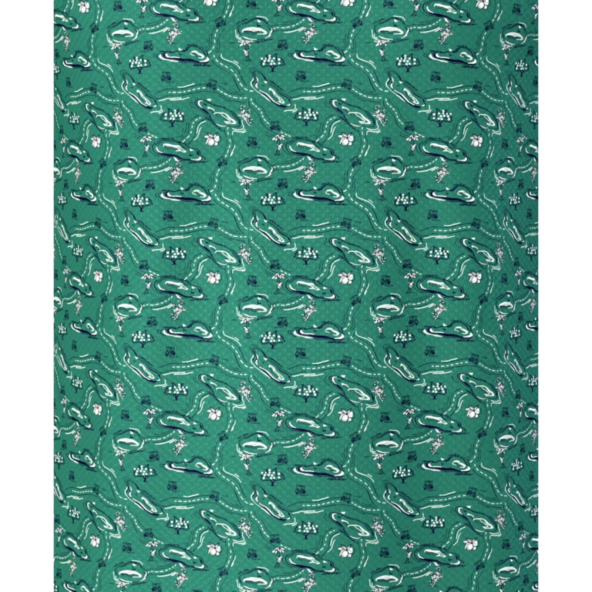 Flowering Peach Printed Men's Golf Polo Shirt