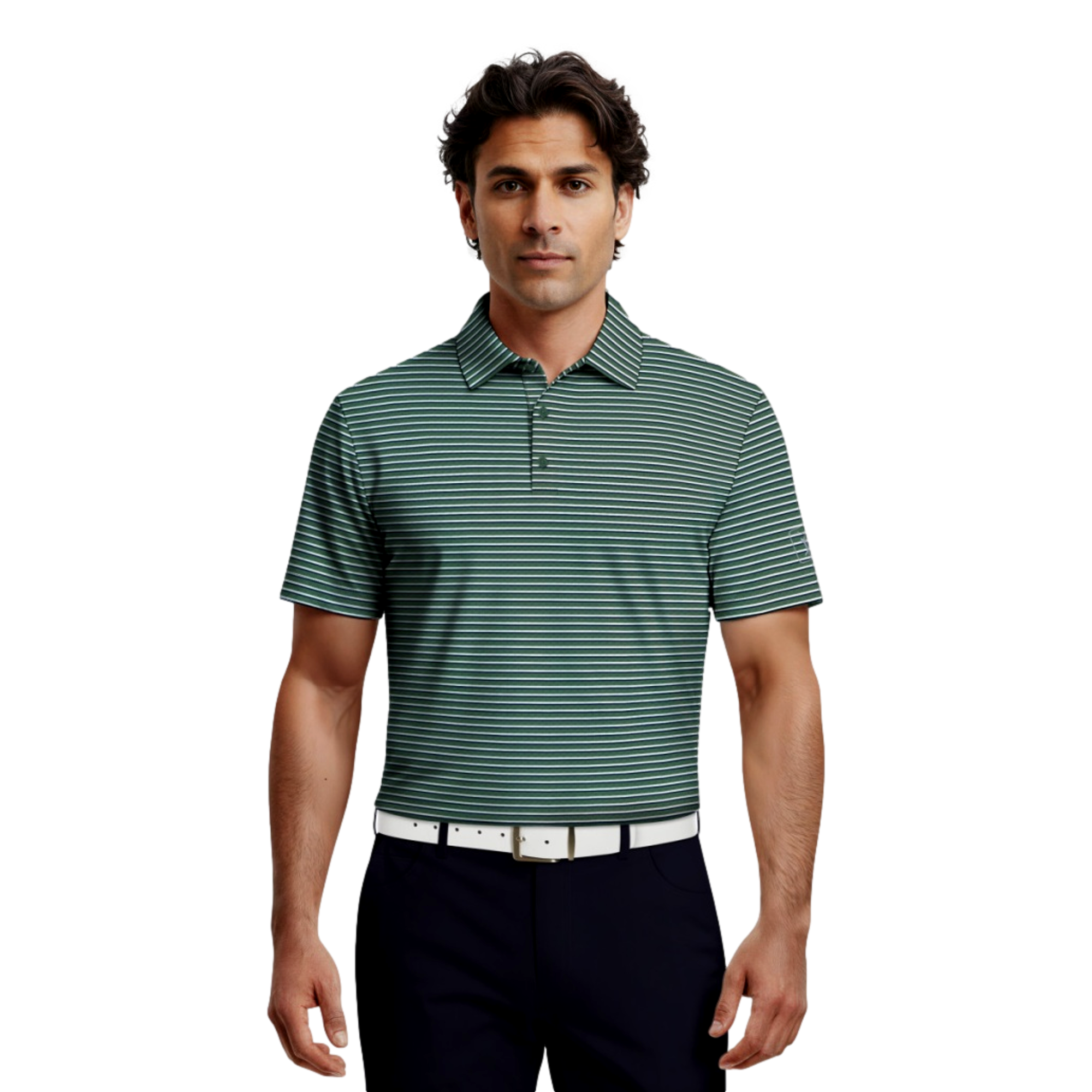 Feeder Stripe Men's Golf Polo Shirt