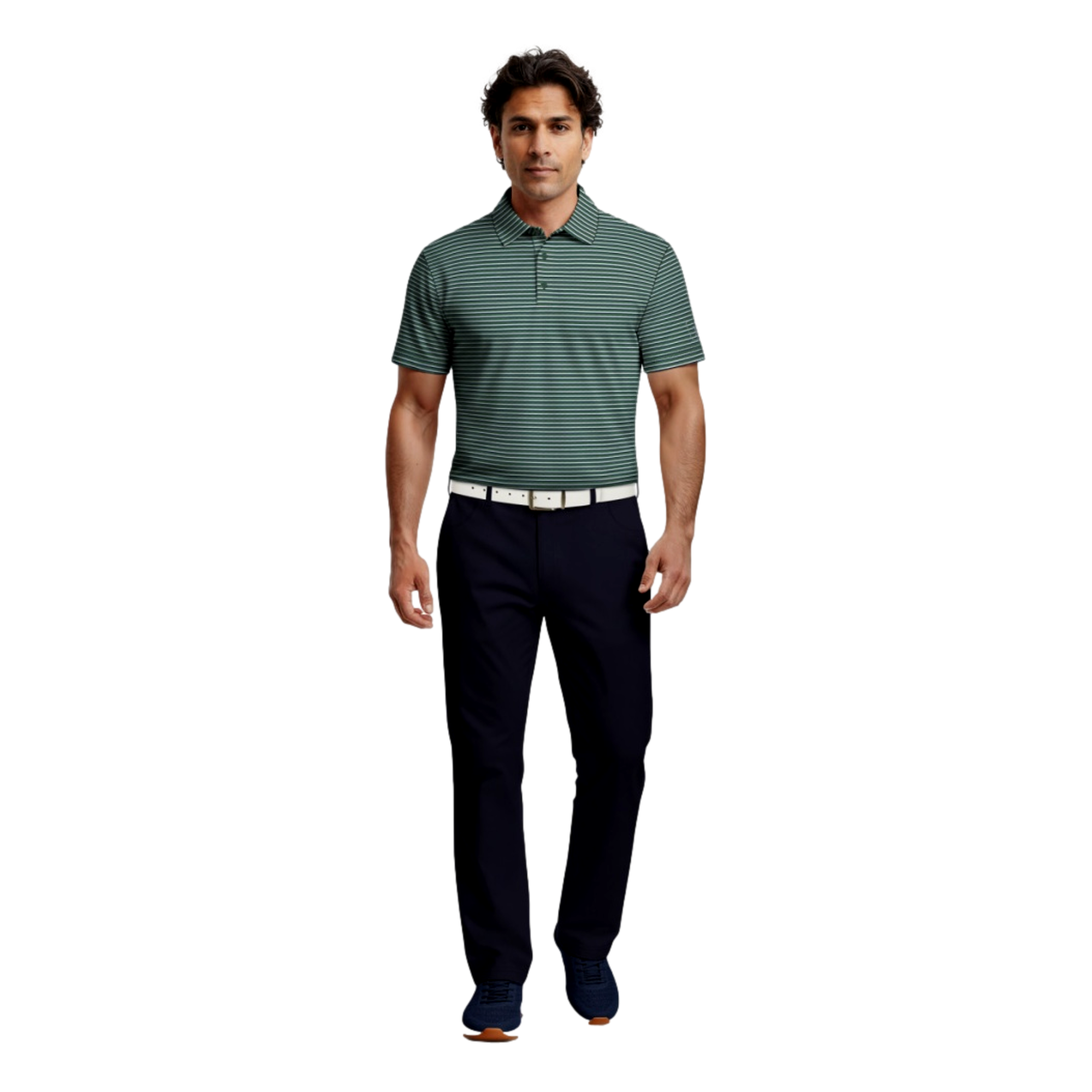 Feeder Stripe Men's Golf Polo Shirt