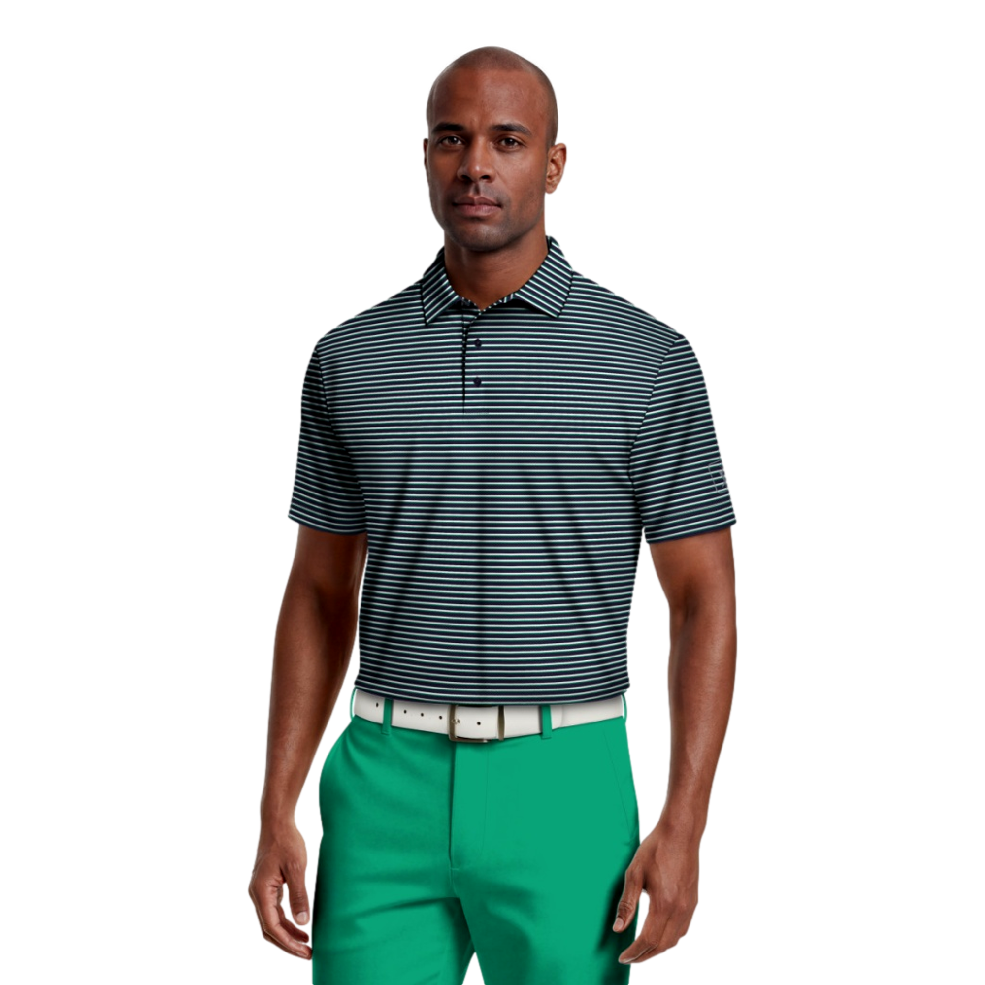 Feeder Striped Men's Golf Polo Shirt
