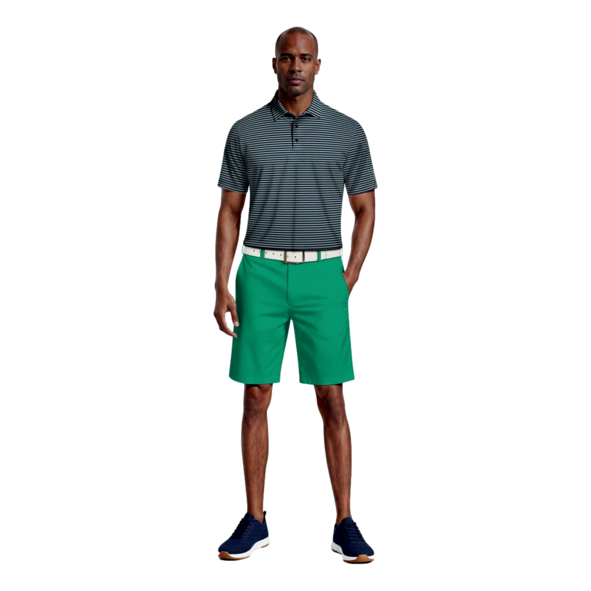 Feeder Striped Men's Golf Polo Shirt