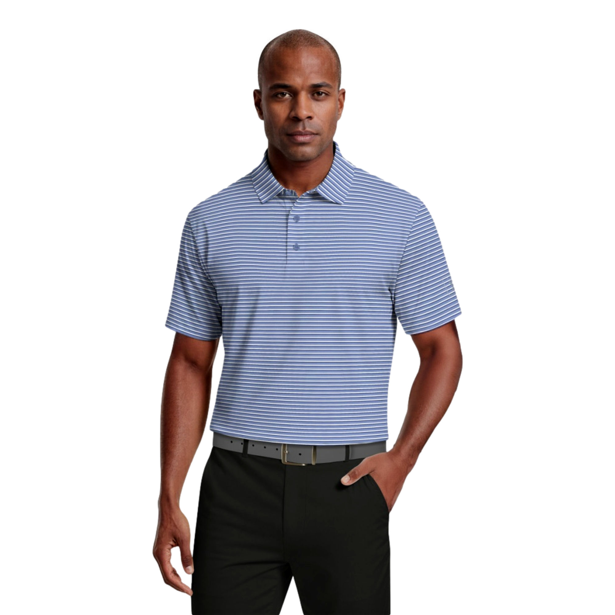 Feeder Striped Men's Golf Polo Shirt