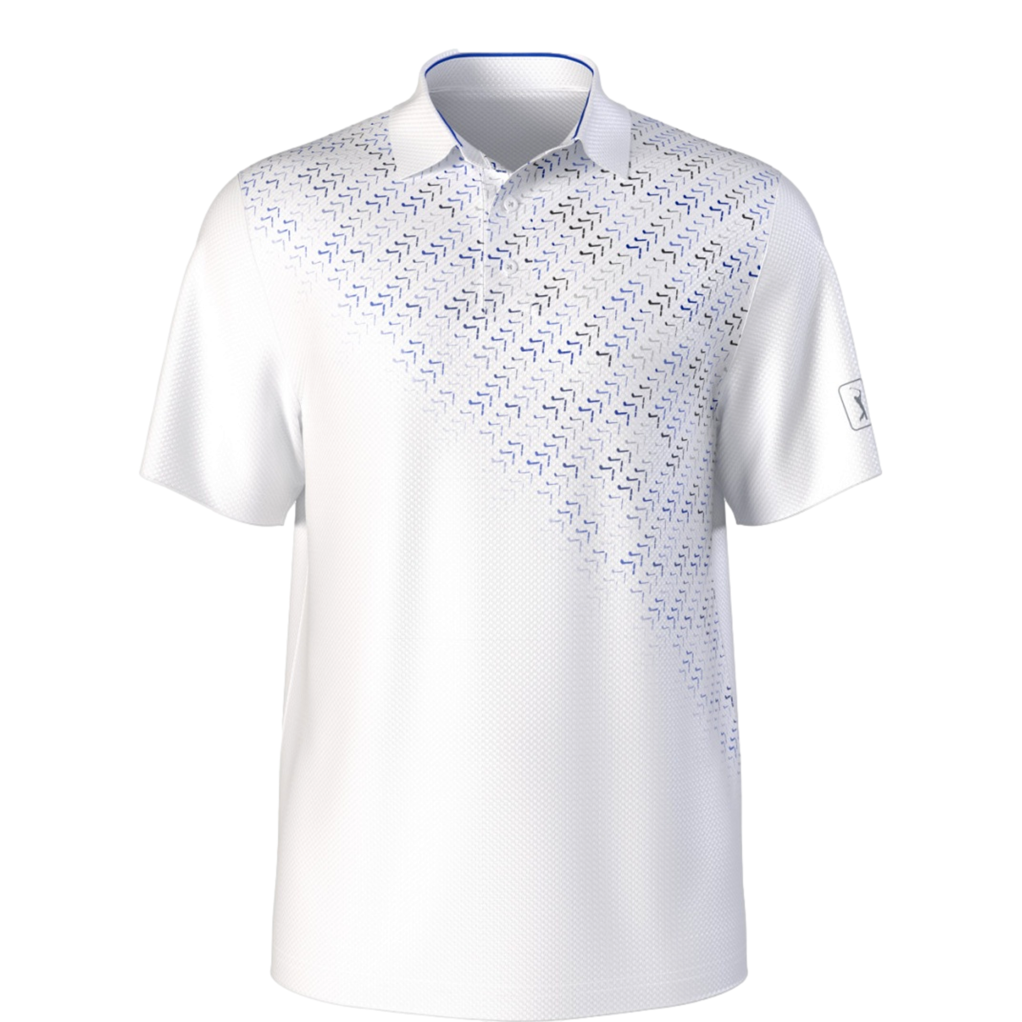 Asymmetrical Novelty Men's Golf Polo Shirt