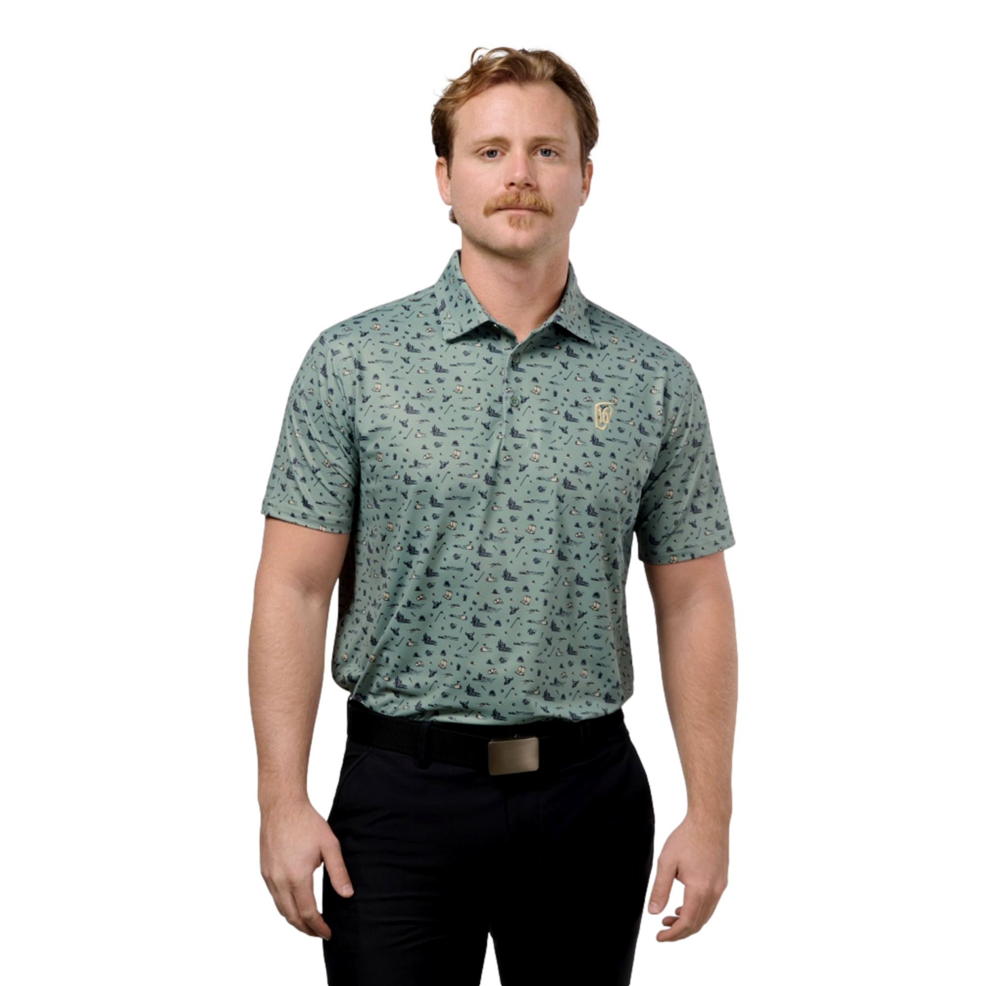 The People's Open Custom Printed Men's Golf Polo Shirt