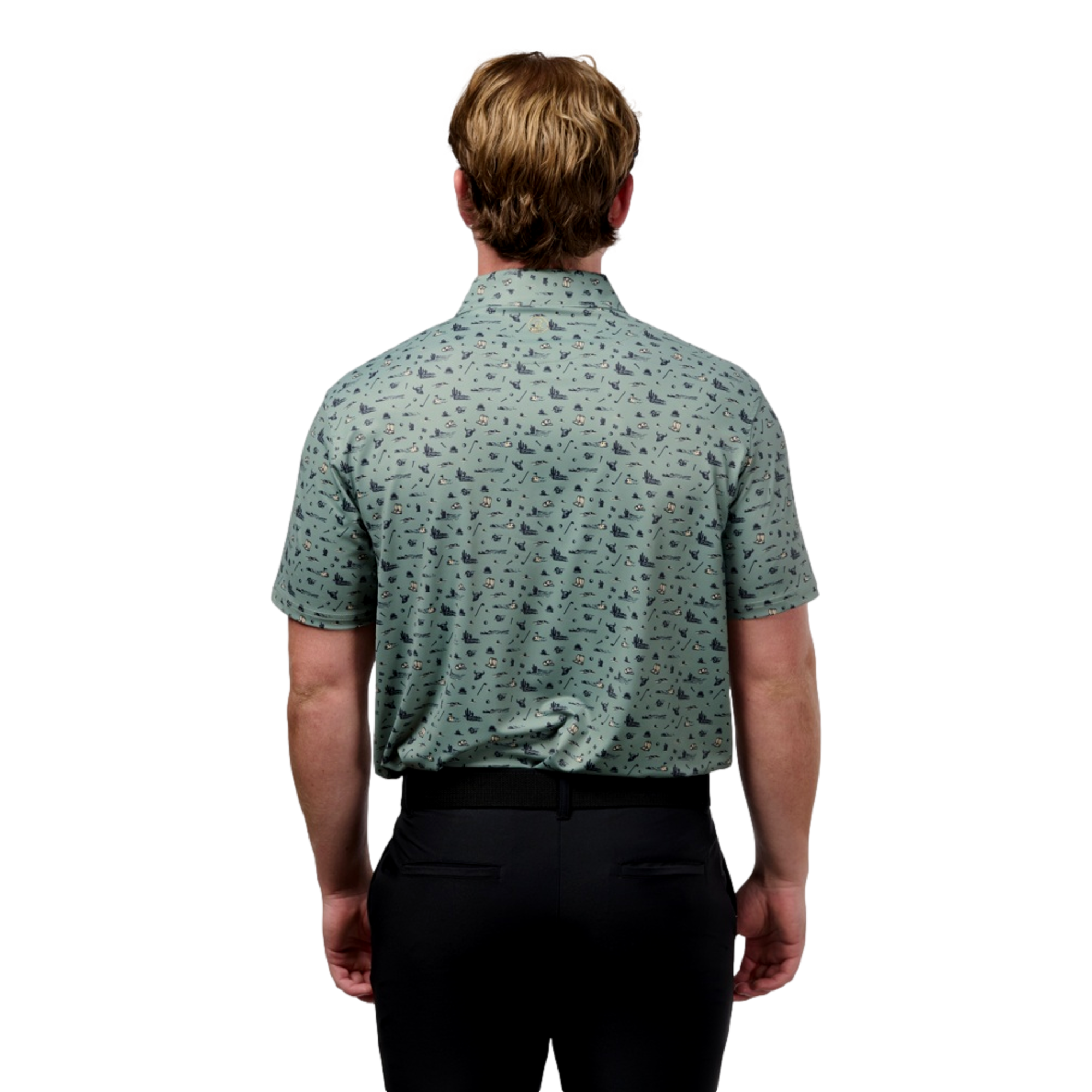 The People's Open Custom Printed Men's Golf Polo Shirt