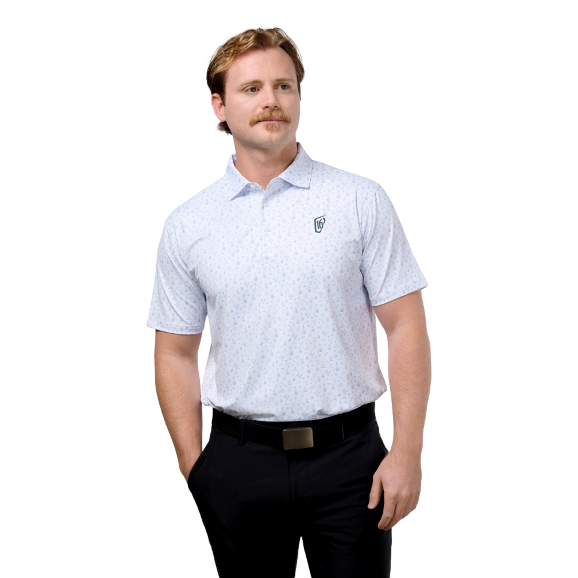 The People's Open Custom Printed Men's Golf Polo Shirt