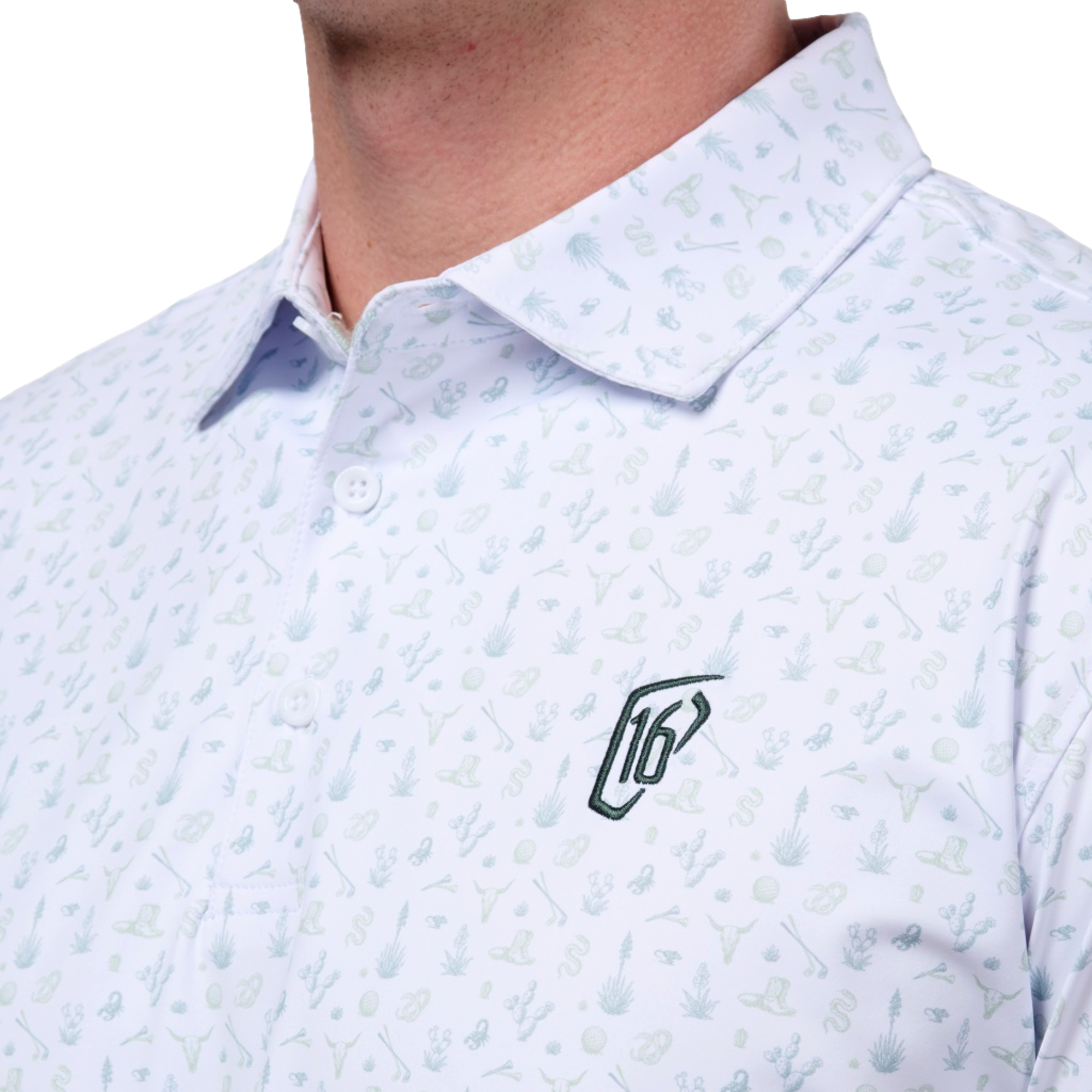 The People's Open Custom Printed Men's Golf Polo Shirt