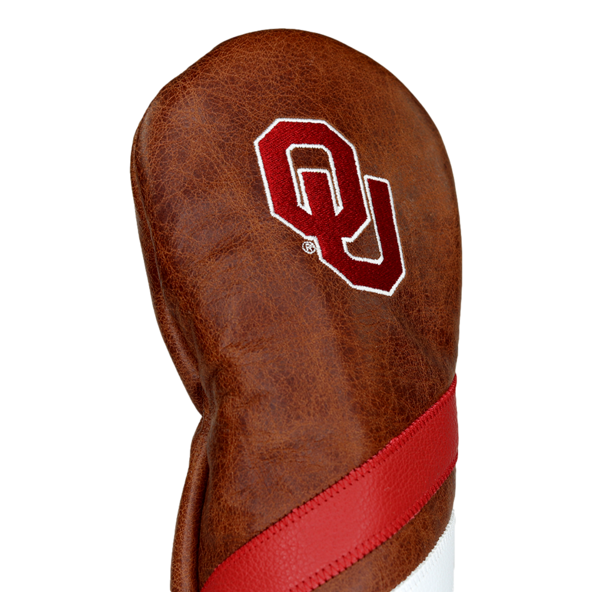Hometown Leather Stripes OU Fairway Headcover