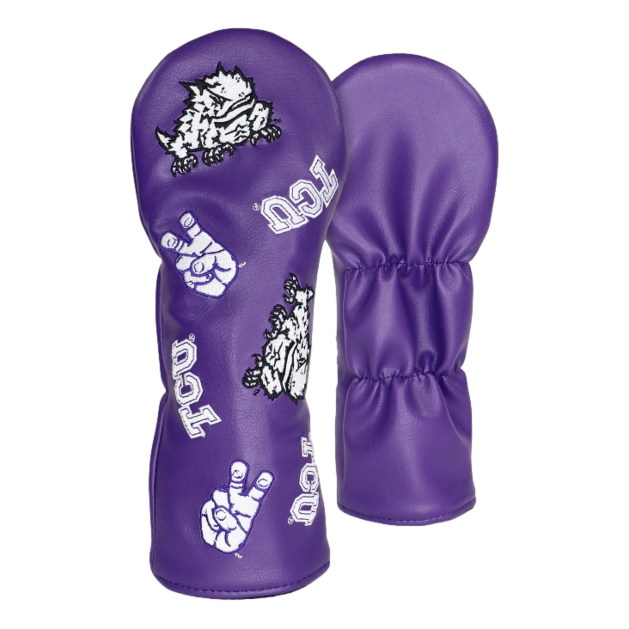 Hometown Scattered Logo TCU Fairway Headcover