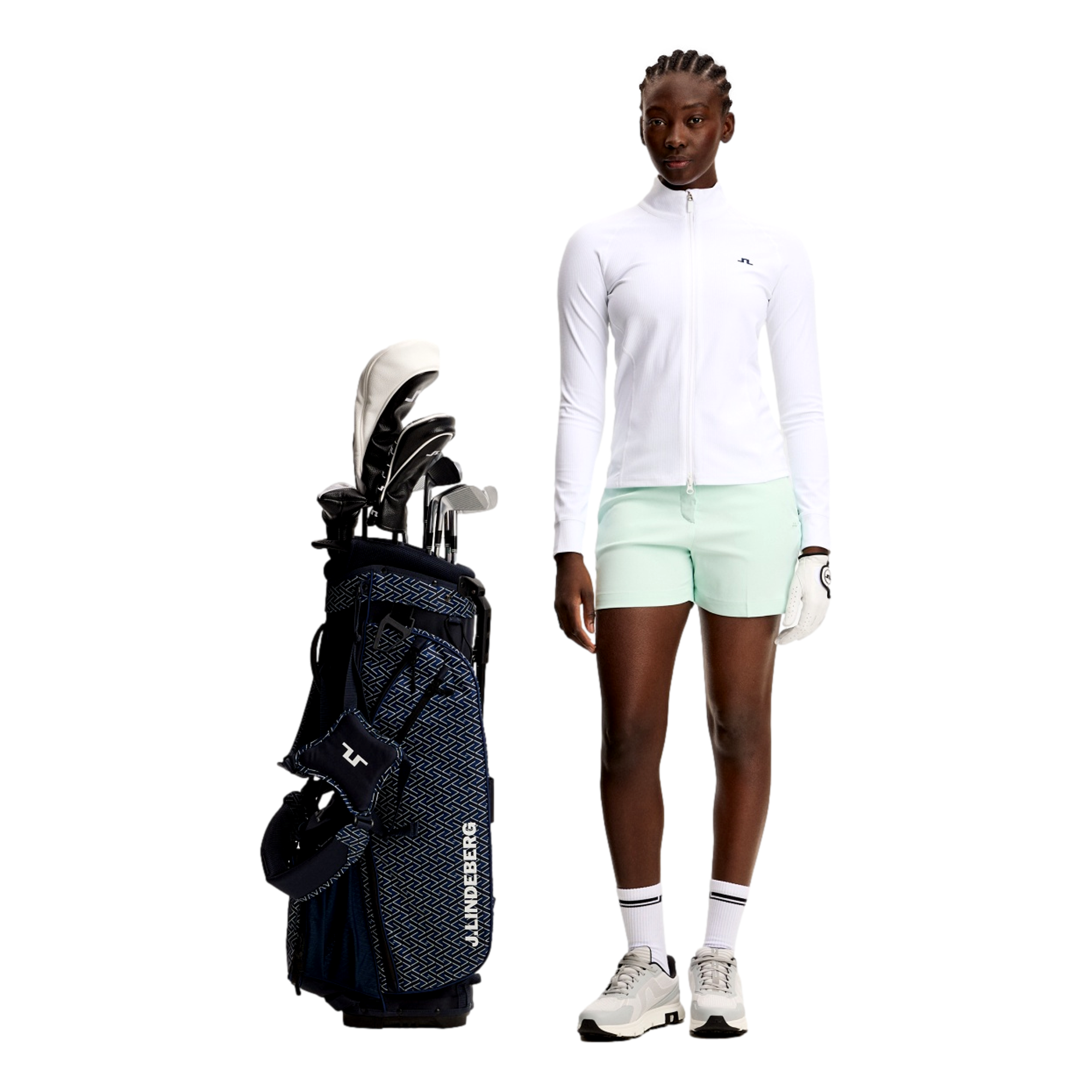 Mel Rib Full Zip Women's Golf Jacket