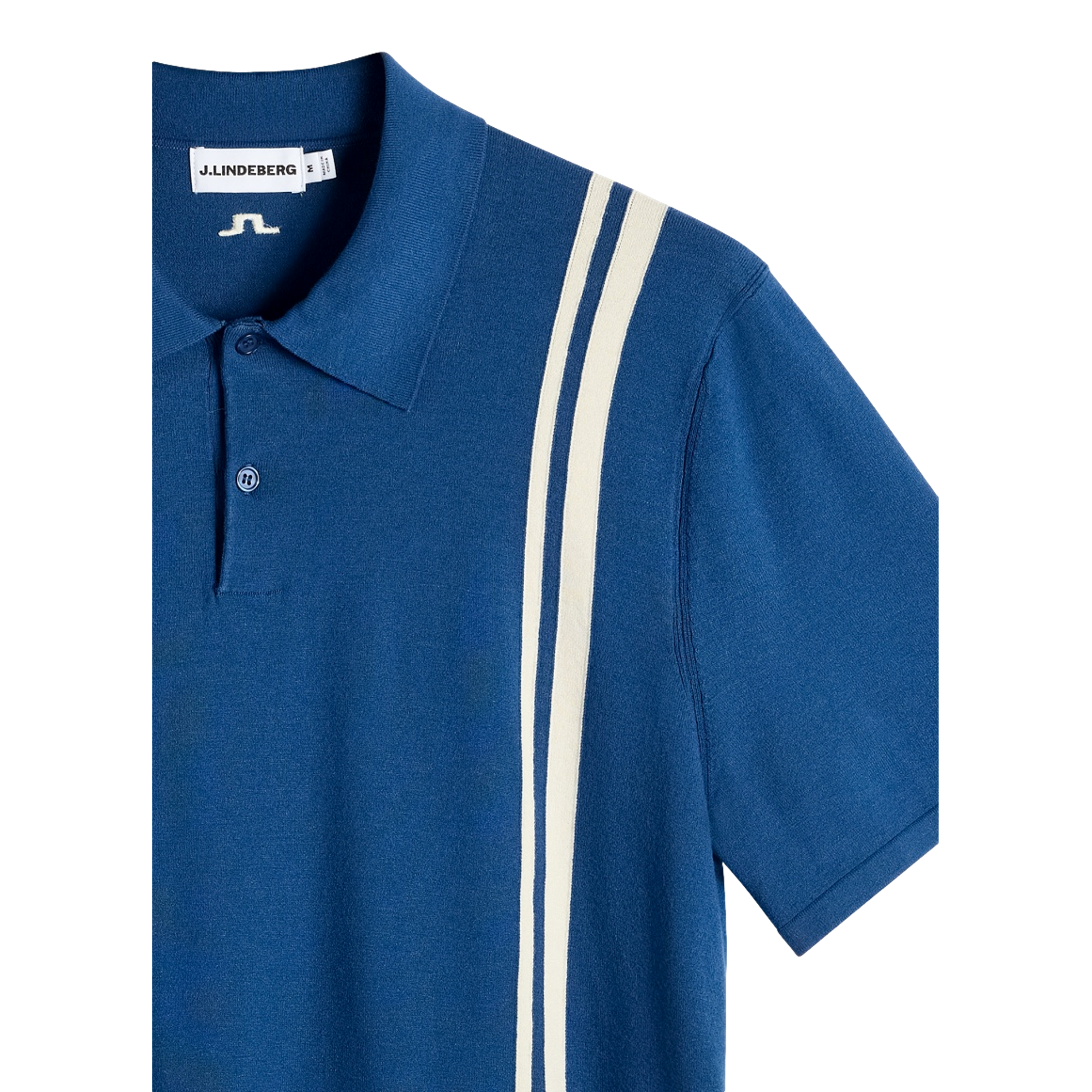 Rylan Striped Knit Men's Golf Polo Shirt