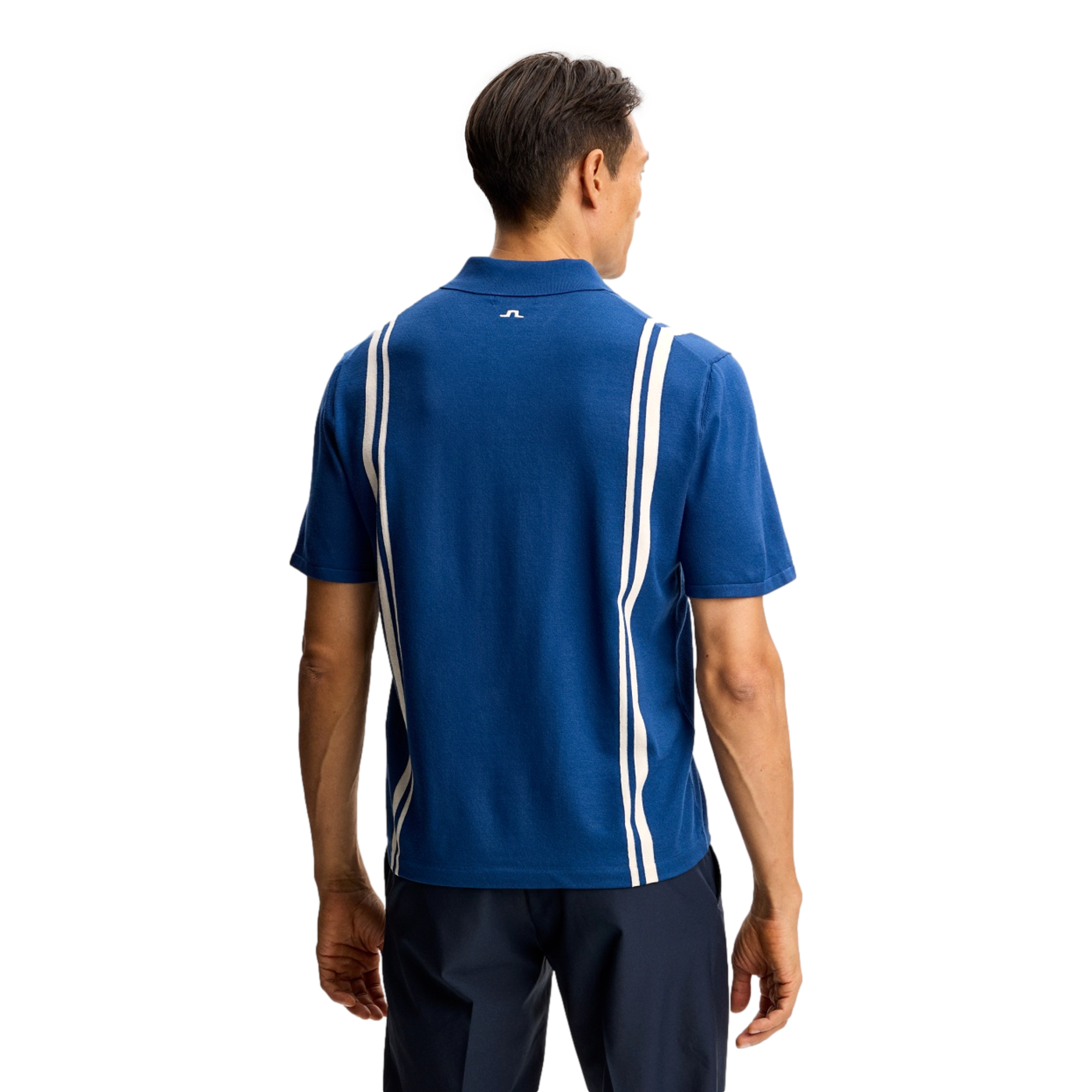 Rylan Striped Knit Men's Golf Polo Shirt