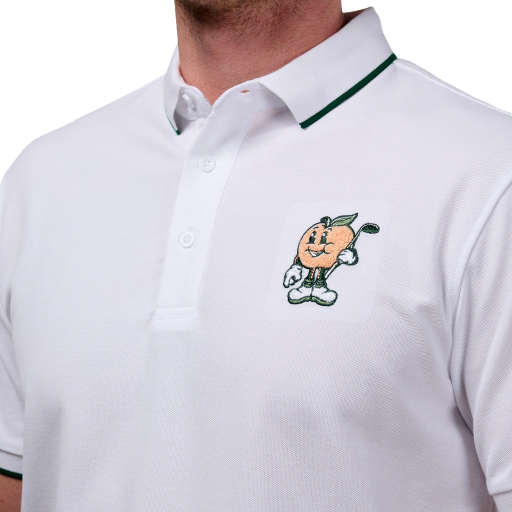 Peach Club Pro Men's Golf Polo Shirt