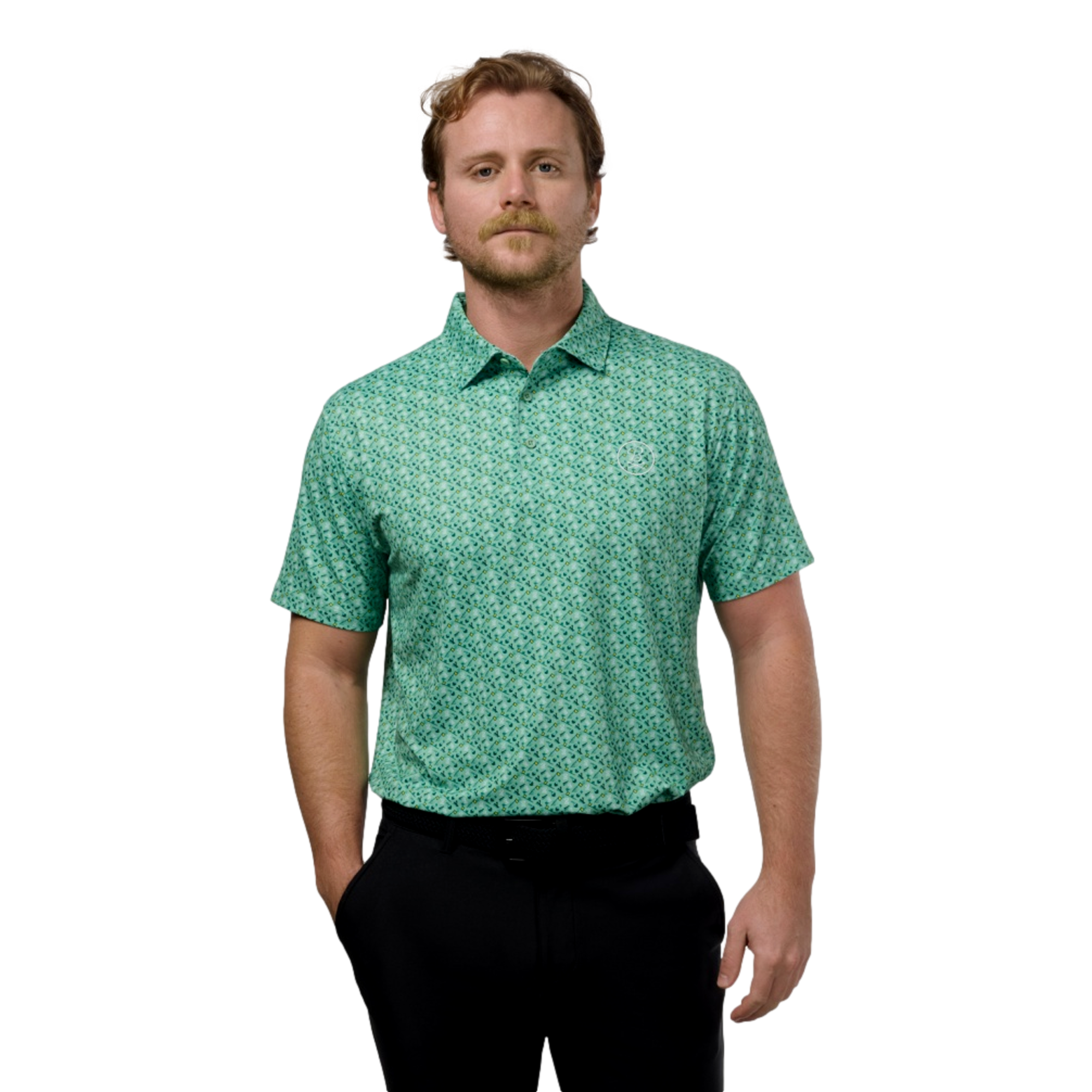 Sketchy Golf Icon Men's Golf Polo Shirt