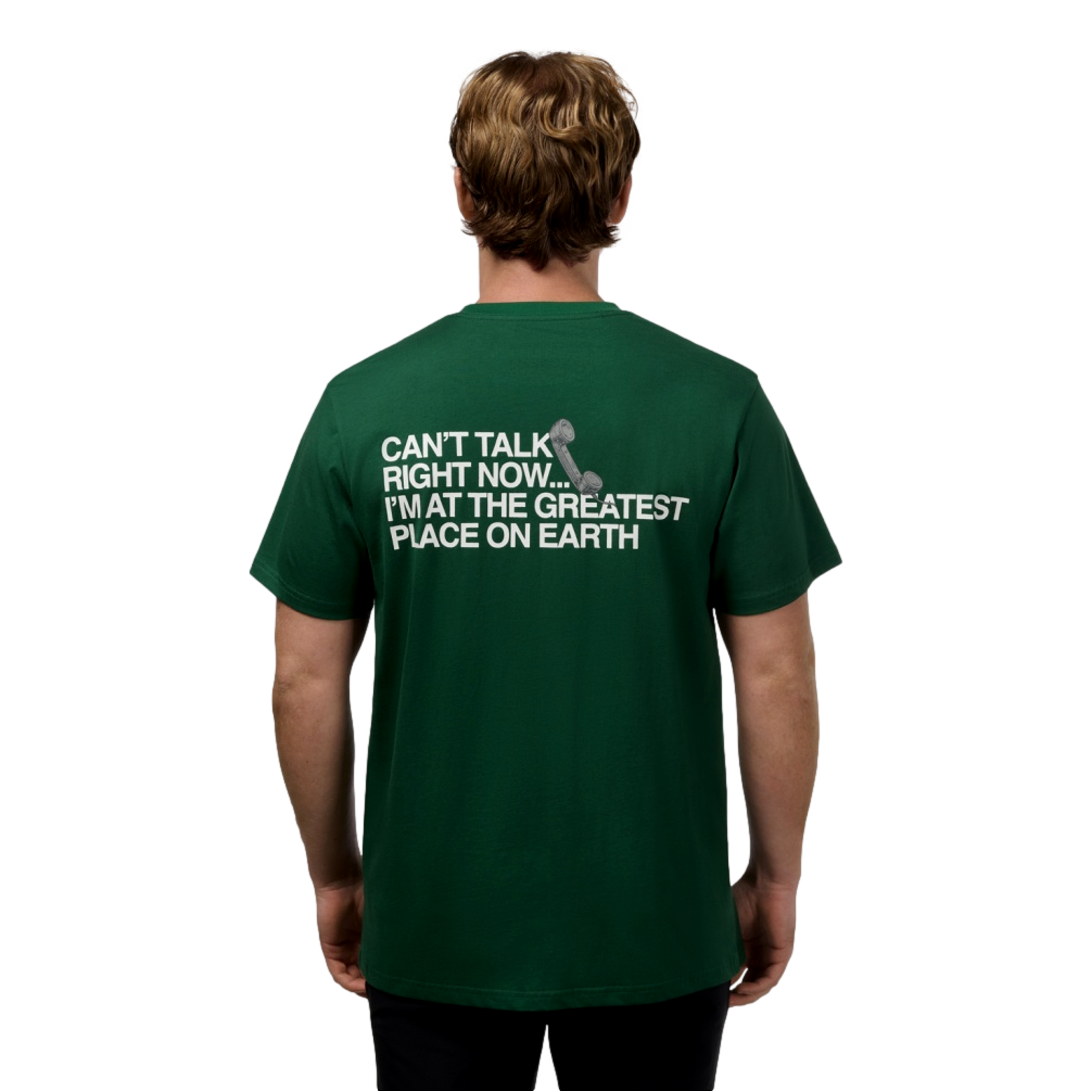 Can't Talk Right Now Men's Golf T-Shirt