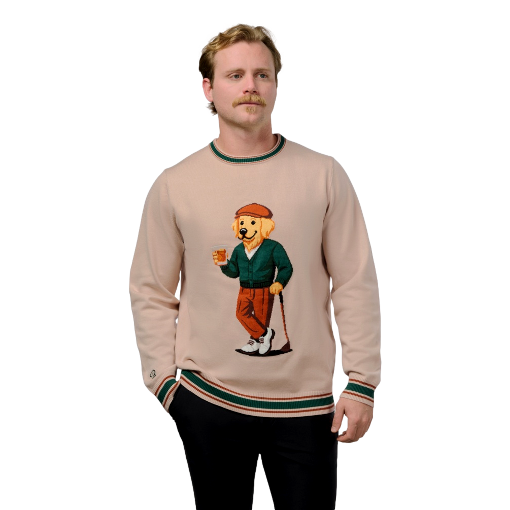 The 19th Hole Dog Men's Golf Sweater