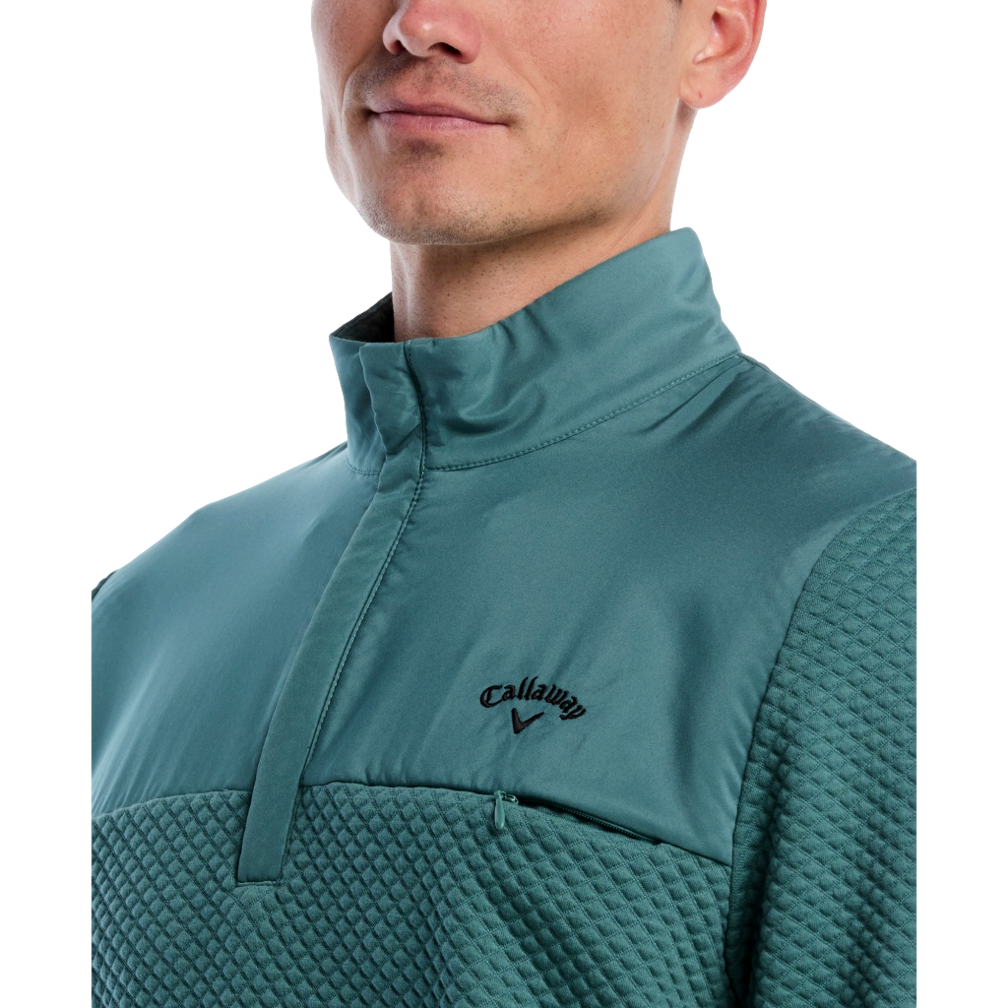 Textured Men's Golf Quarter Zip