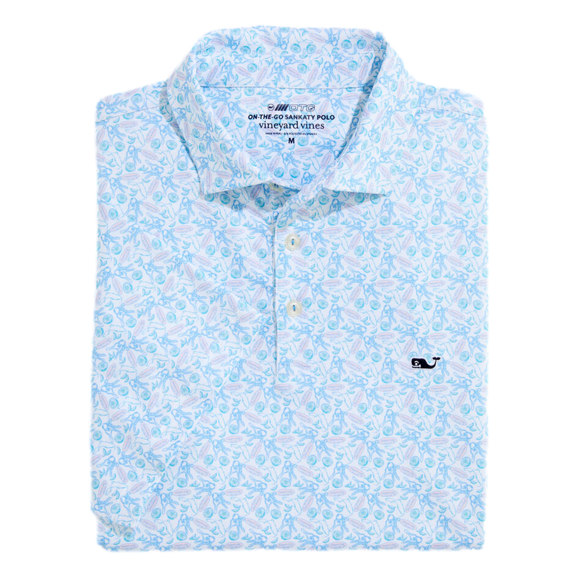 Sankaty Printed Men's Golf Polo Shirt