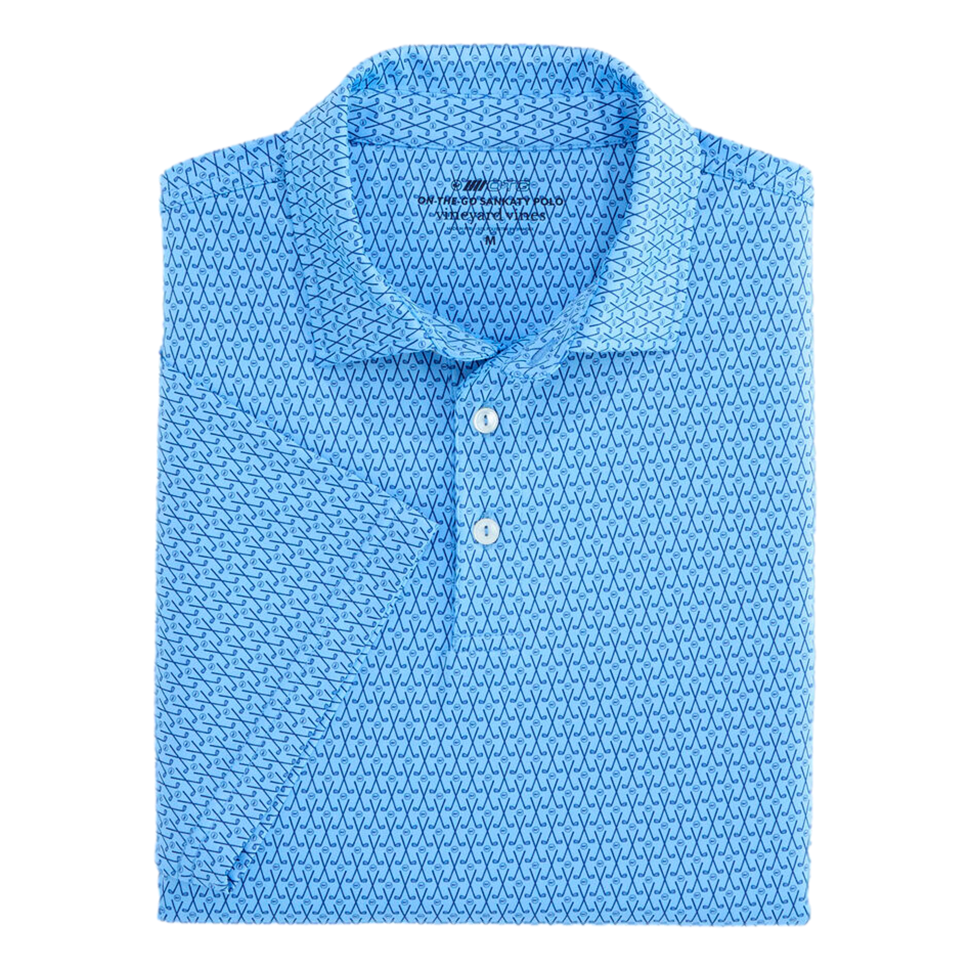 Sankaty Printed Men's Golf Polo Shirt