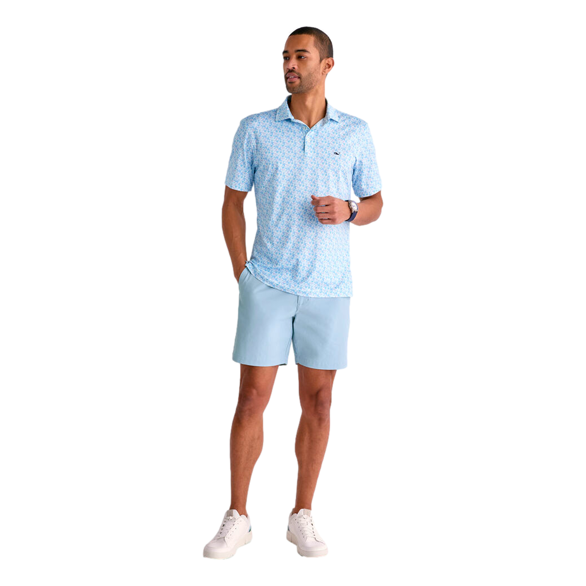 Sankaty Printed Men's Golf Polo Shirt