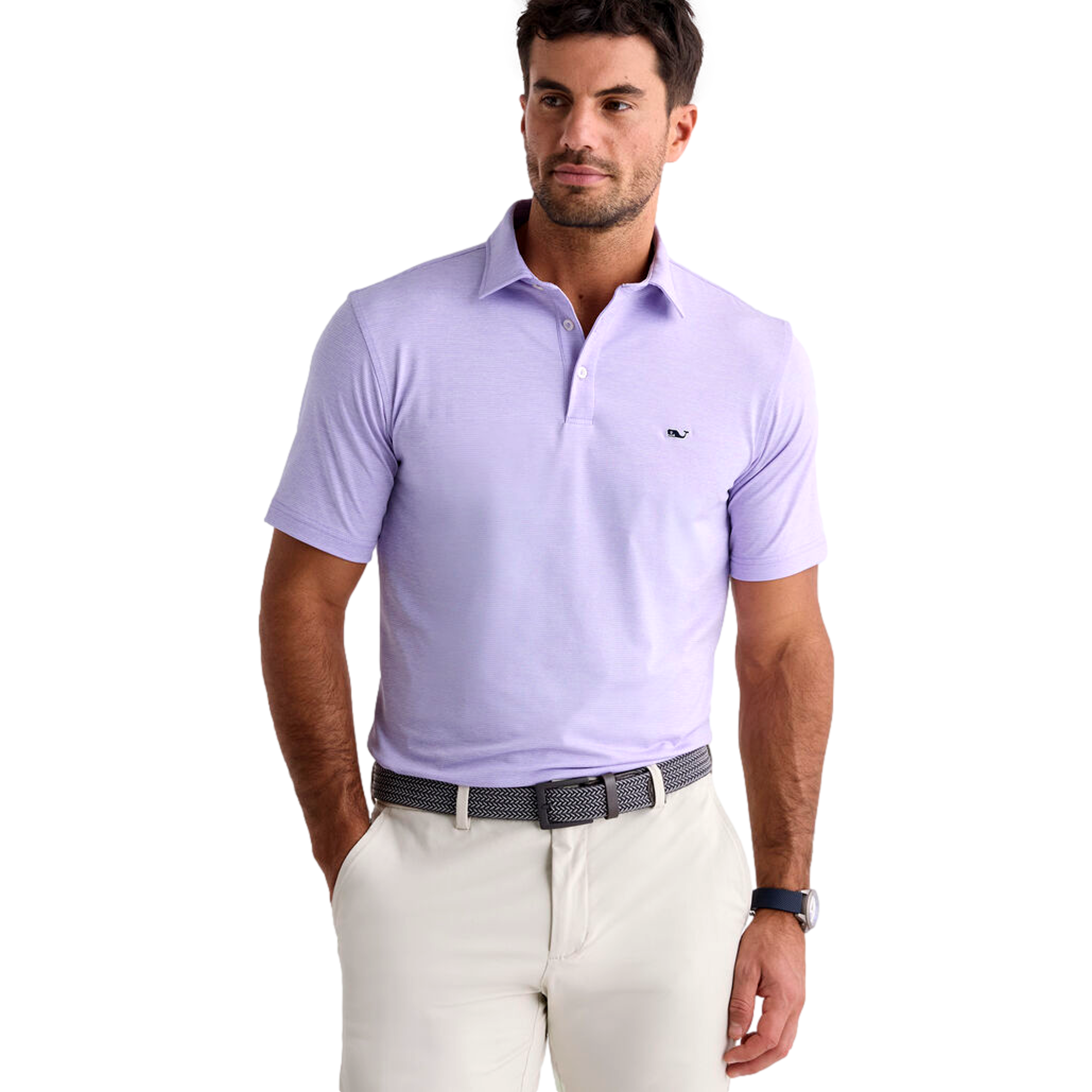 St. Jean Striped Sankaty Men's Golf Polo Shirt