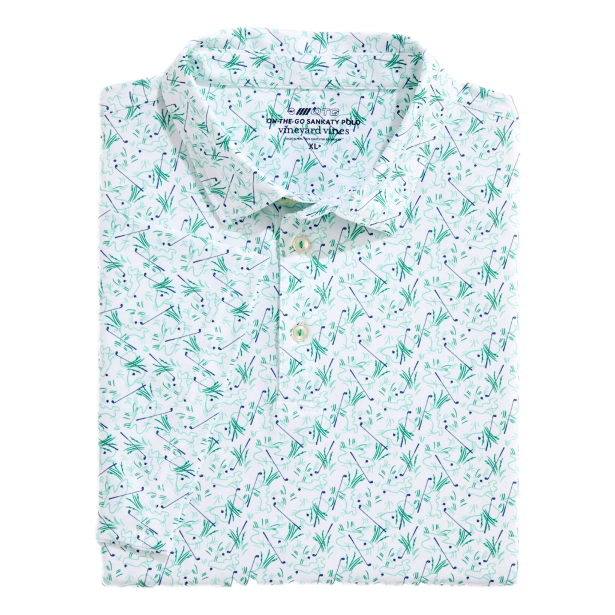 Sankaty Printed Men's Golf Polo Shirt