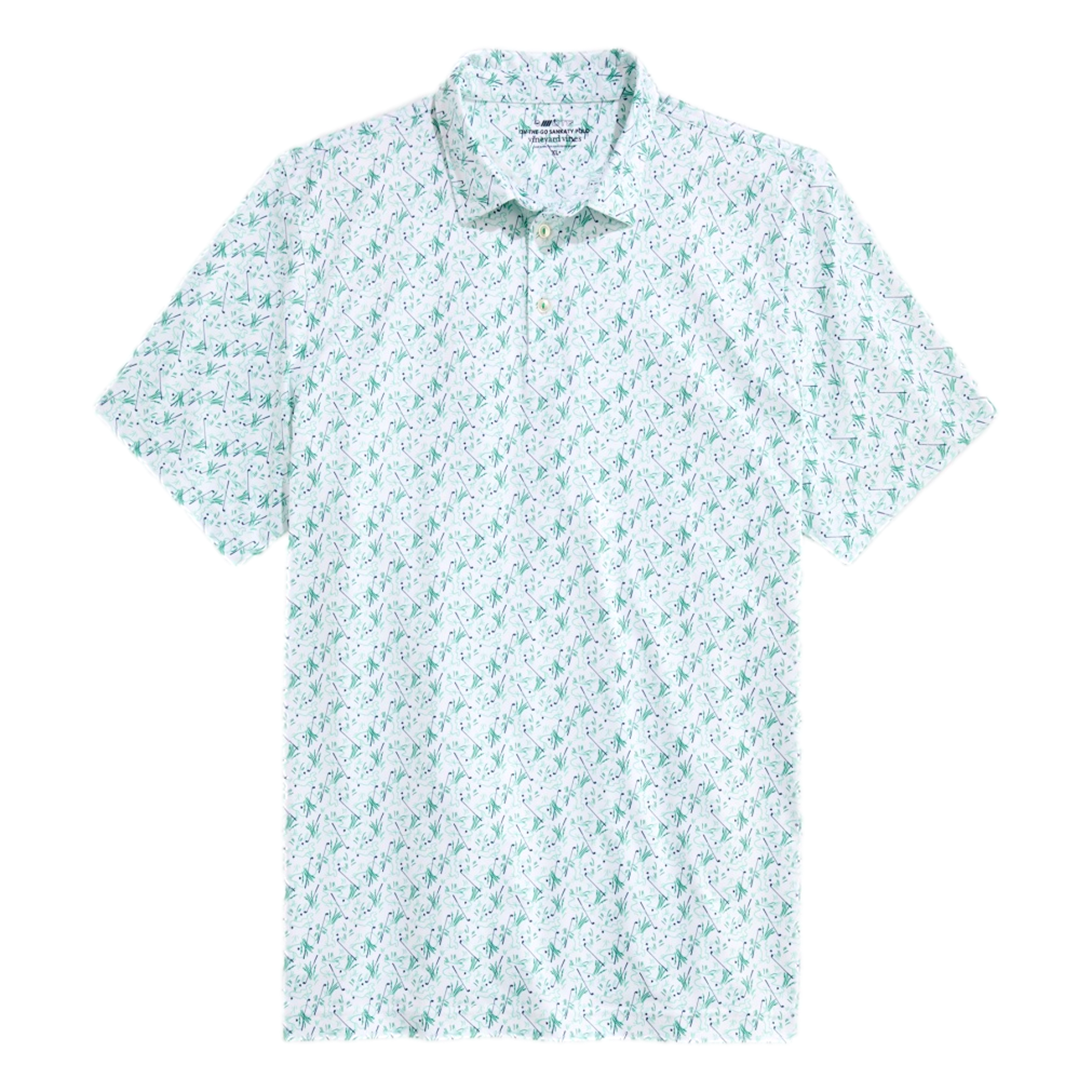 Sankaty Printed Men's Golf Polo Shirt