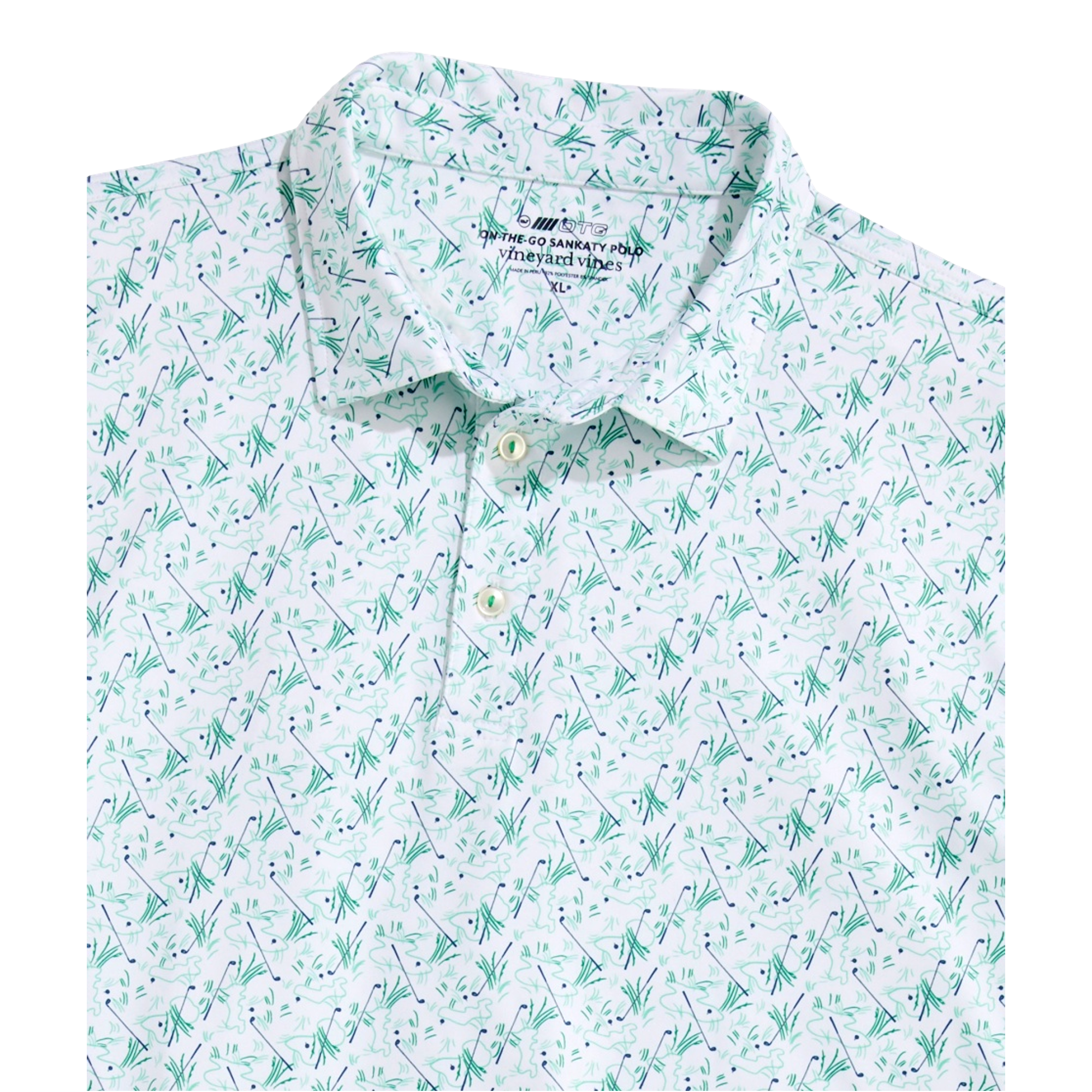Sankaty Printed Men's Golf Polo Shirt