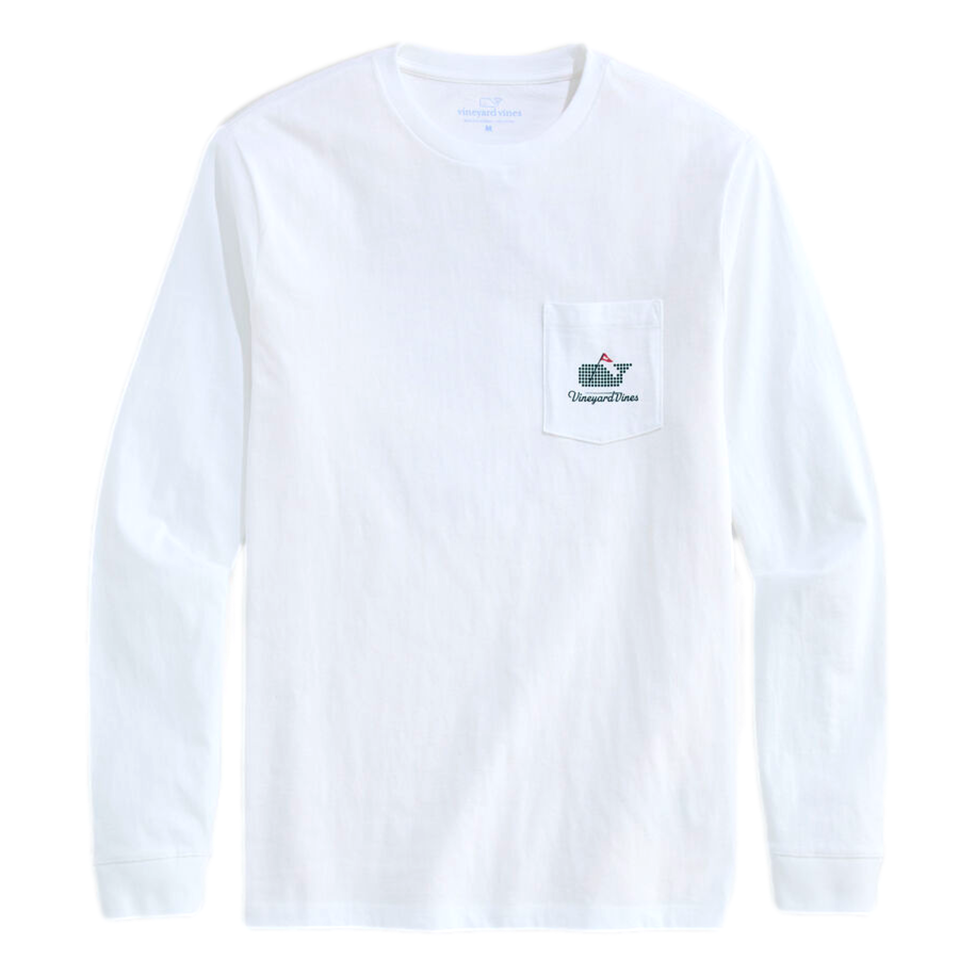 Golf Ball Whale Long Sleeve Men's Golf T-Shirt