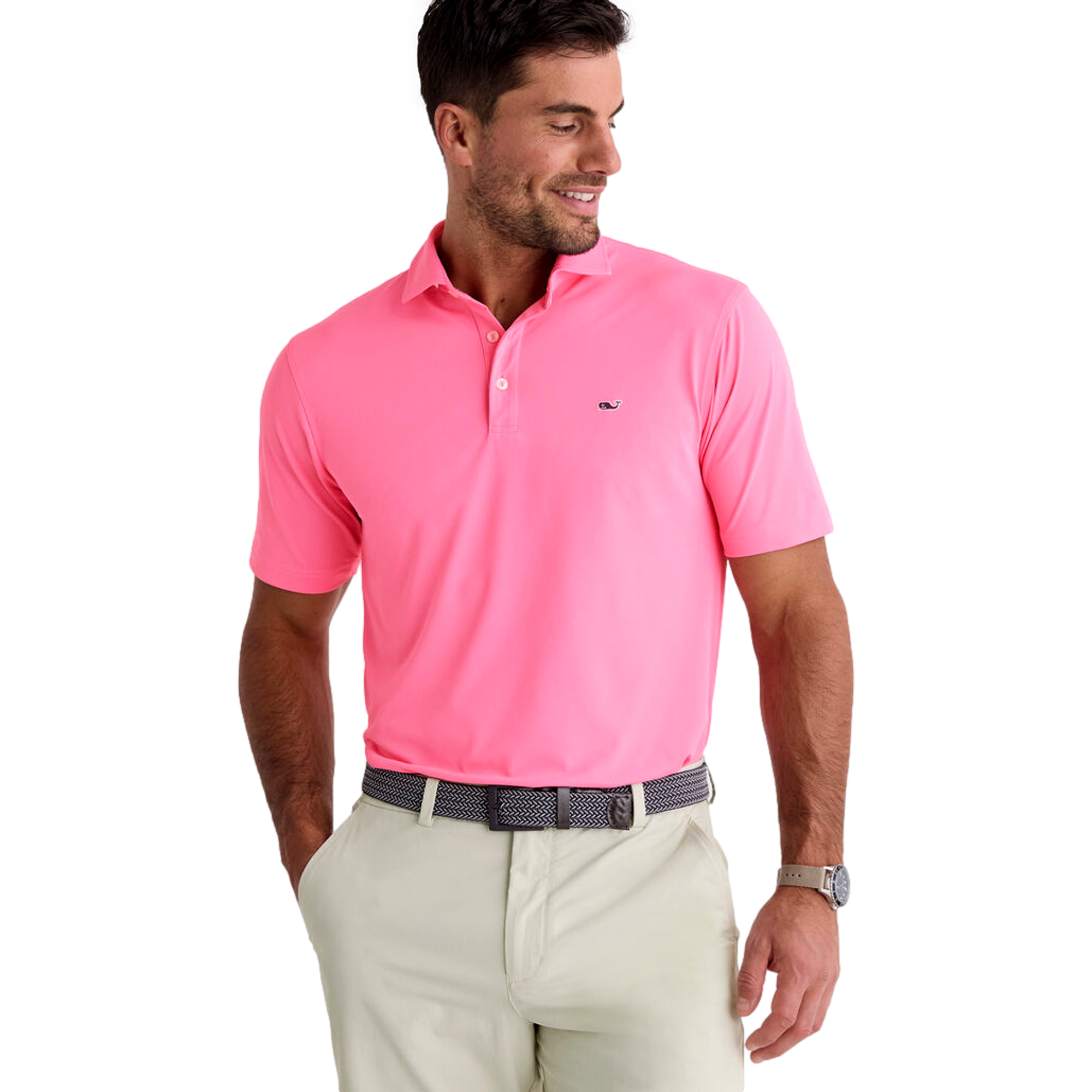 Performance Solid Sankaty Men's Golf Polo Shirt