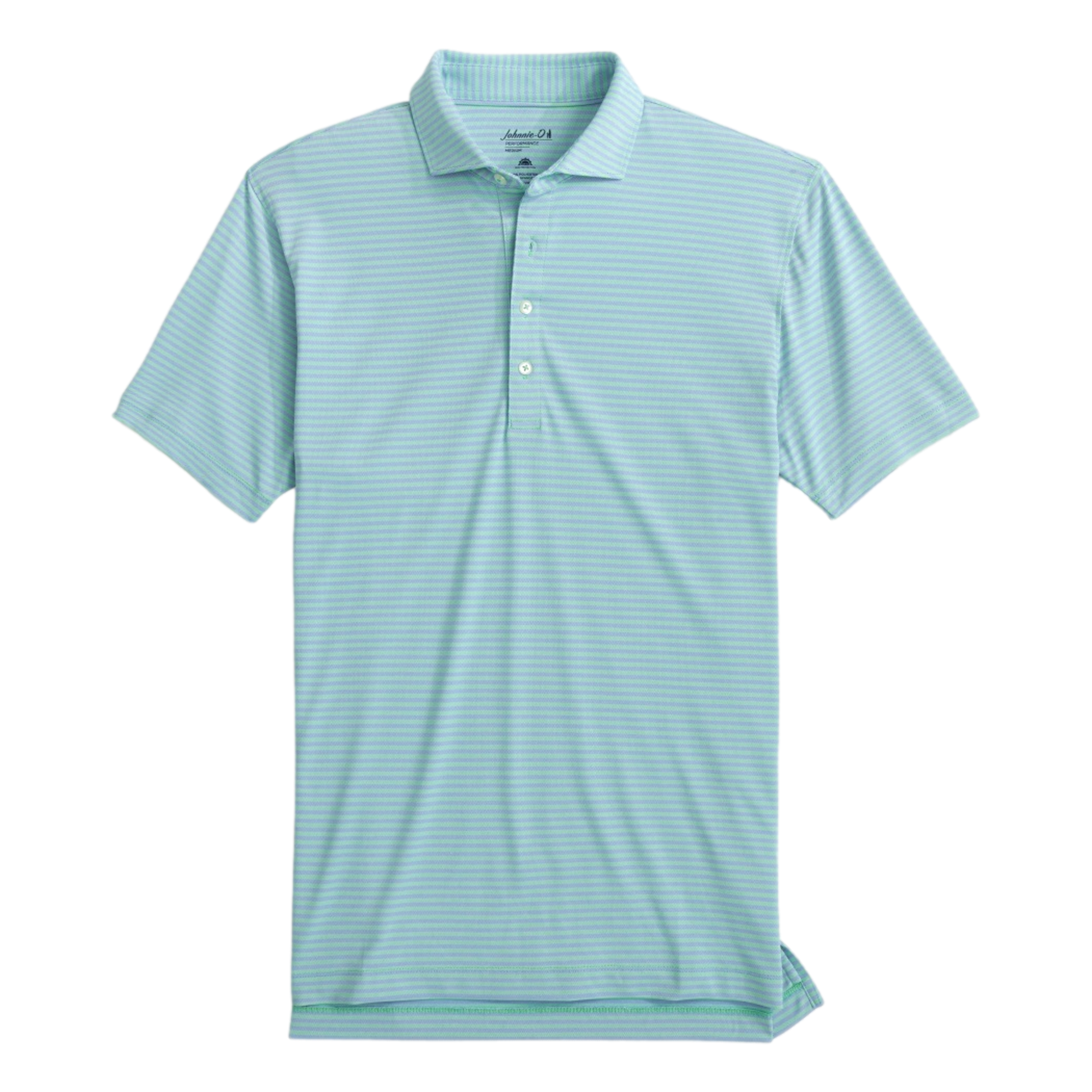 Stetsons Stripe Mesh Men's Short Sleeve Golf Polo Shirt